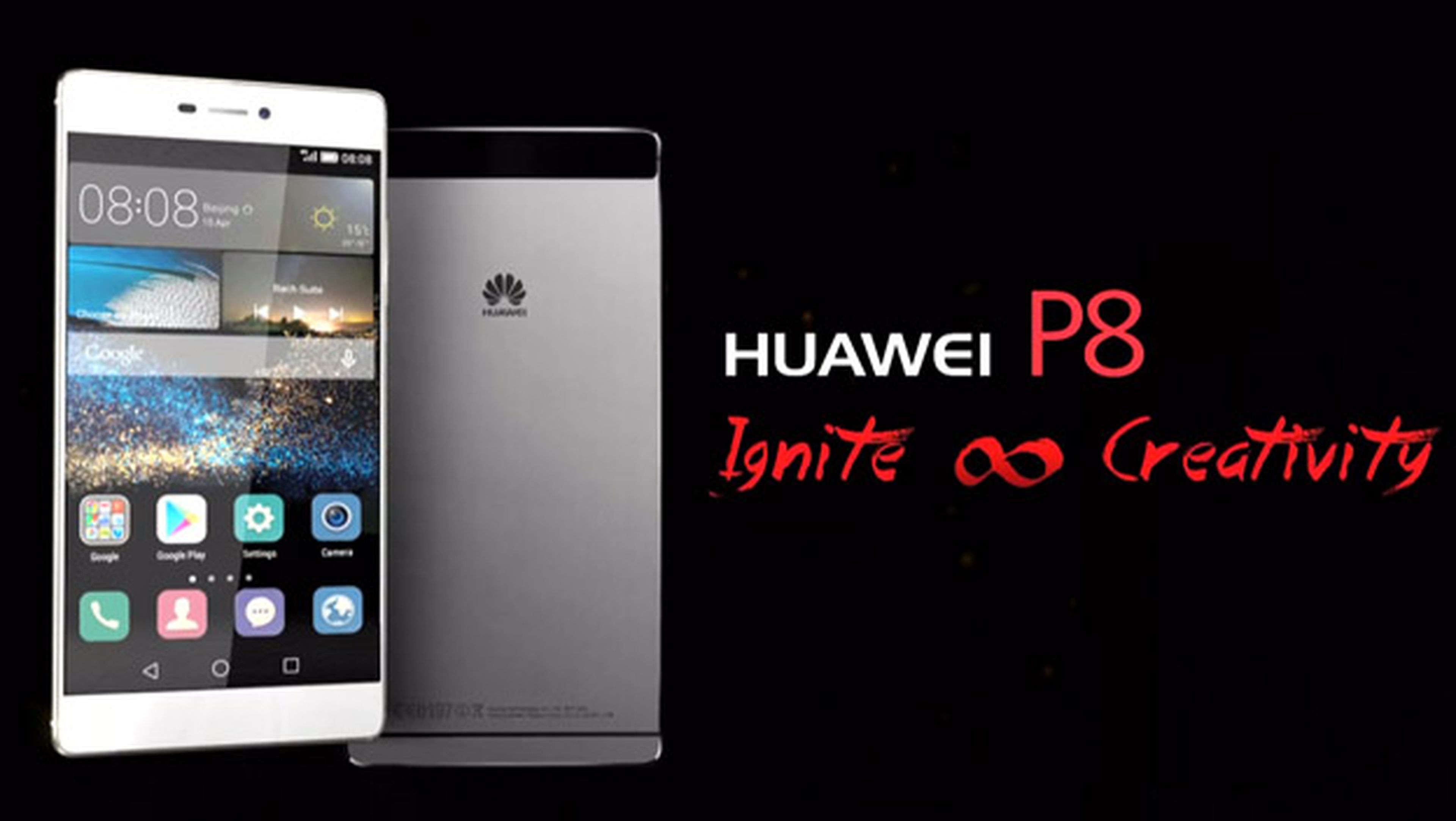 Así es el nuevo móvil Huawei P8 presentado hoy