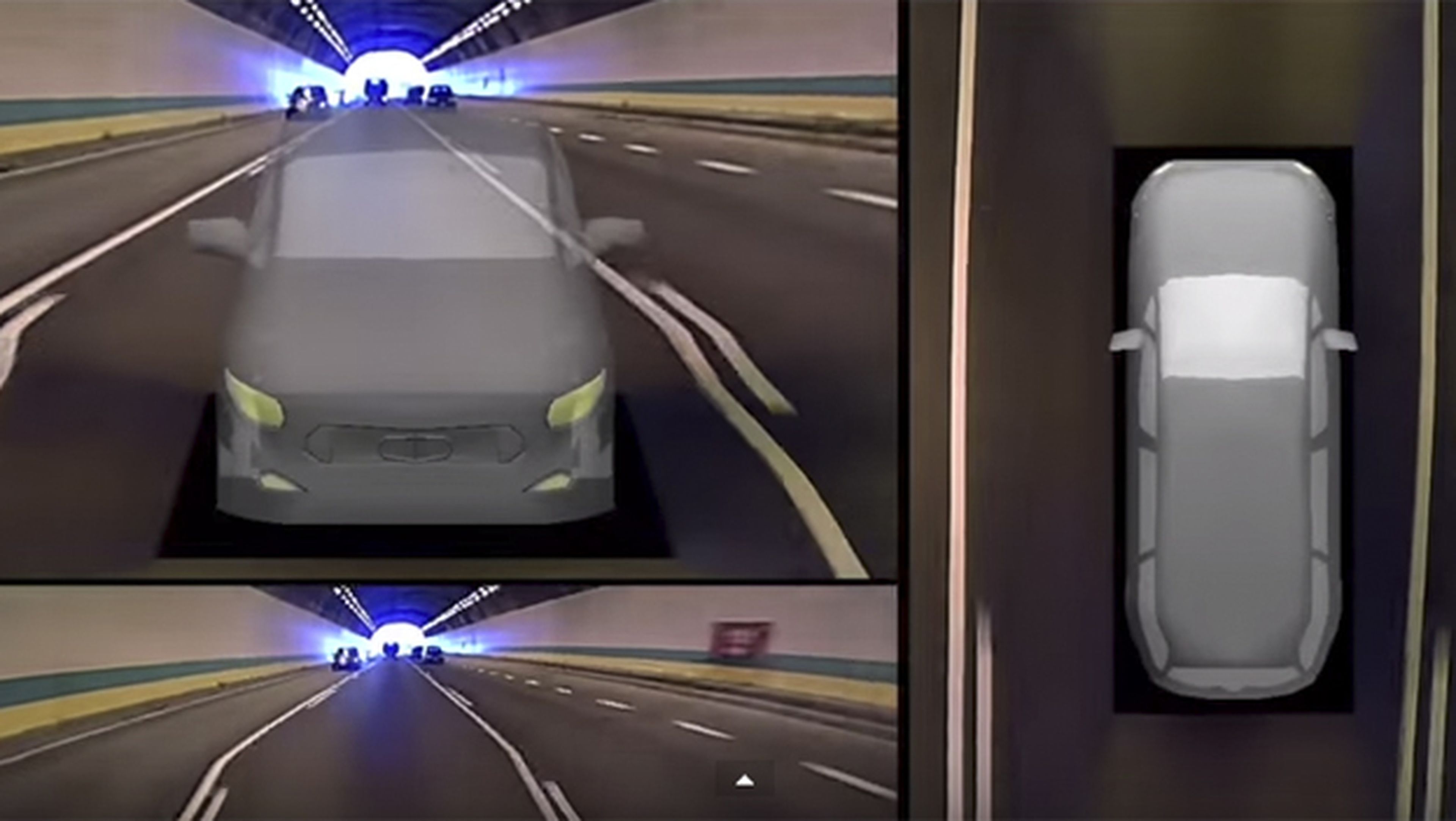 Un monitor 3D elimina los puntos ciegos en la conducción