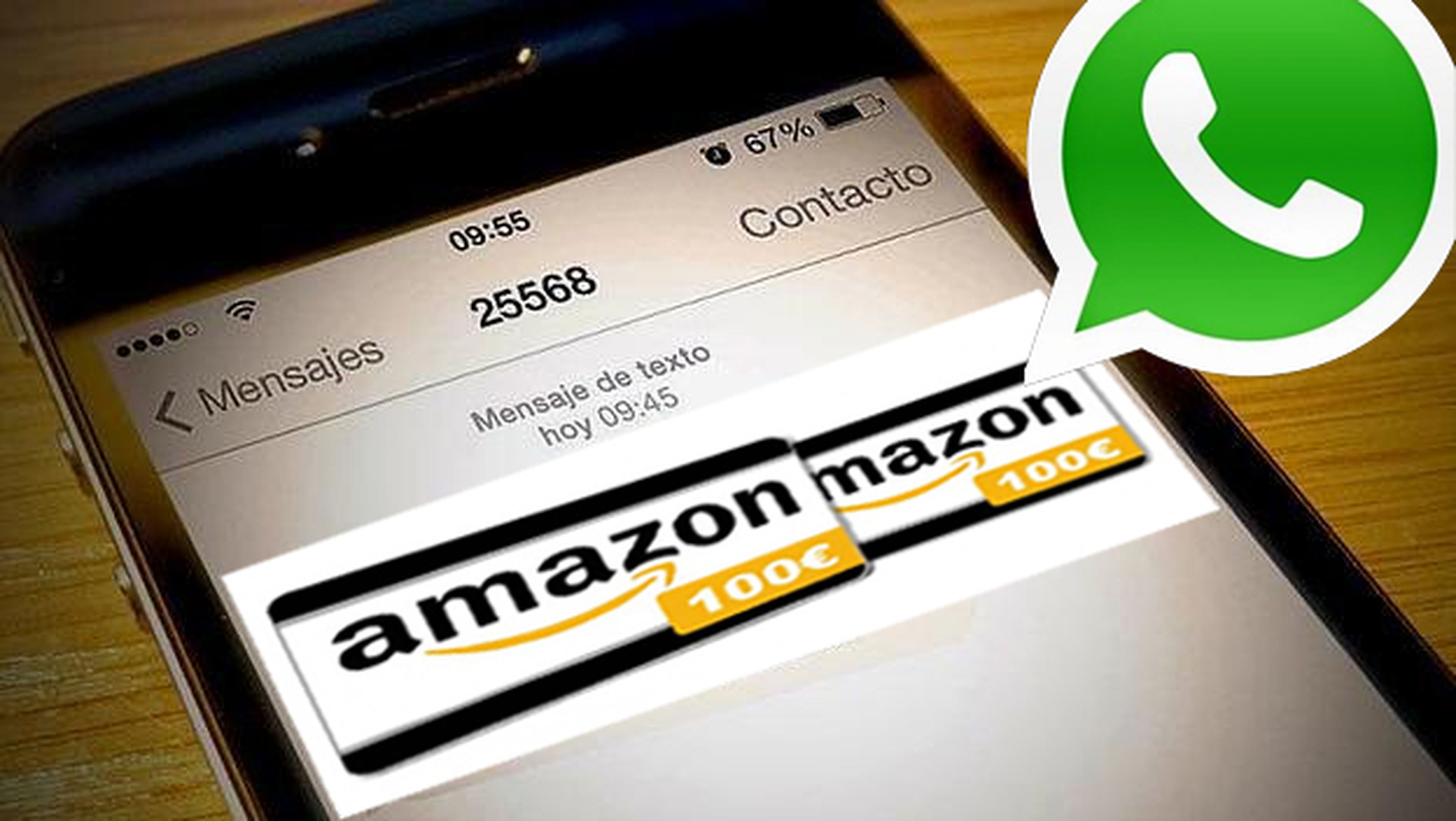 Cuidado, nuevo virus a través de WhatsApp con Amazon como gancho