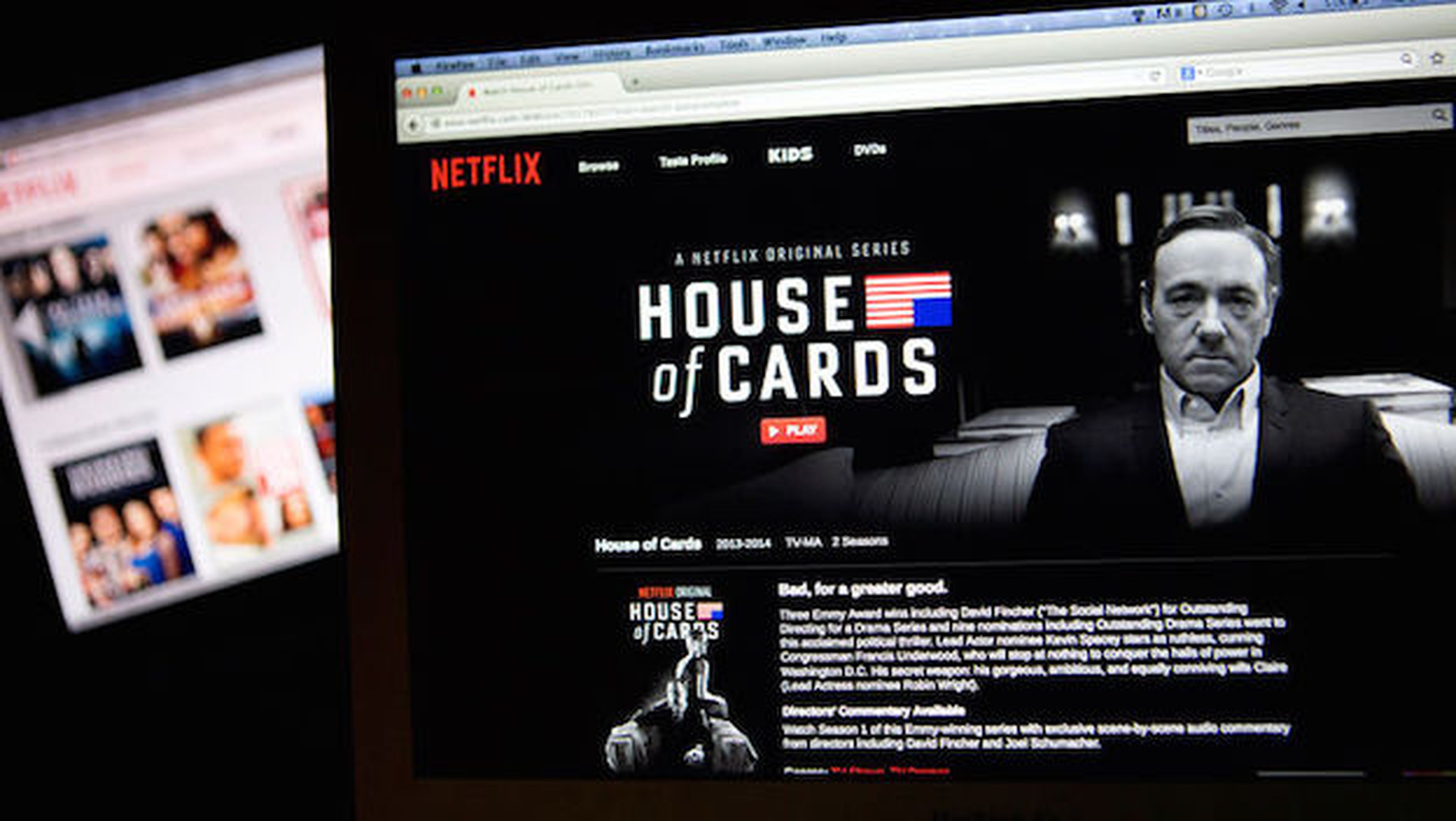 House of Cards visto en Netflix