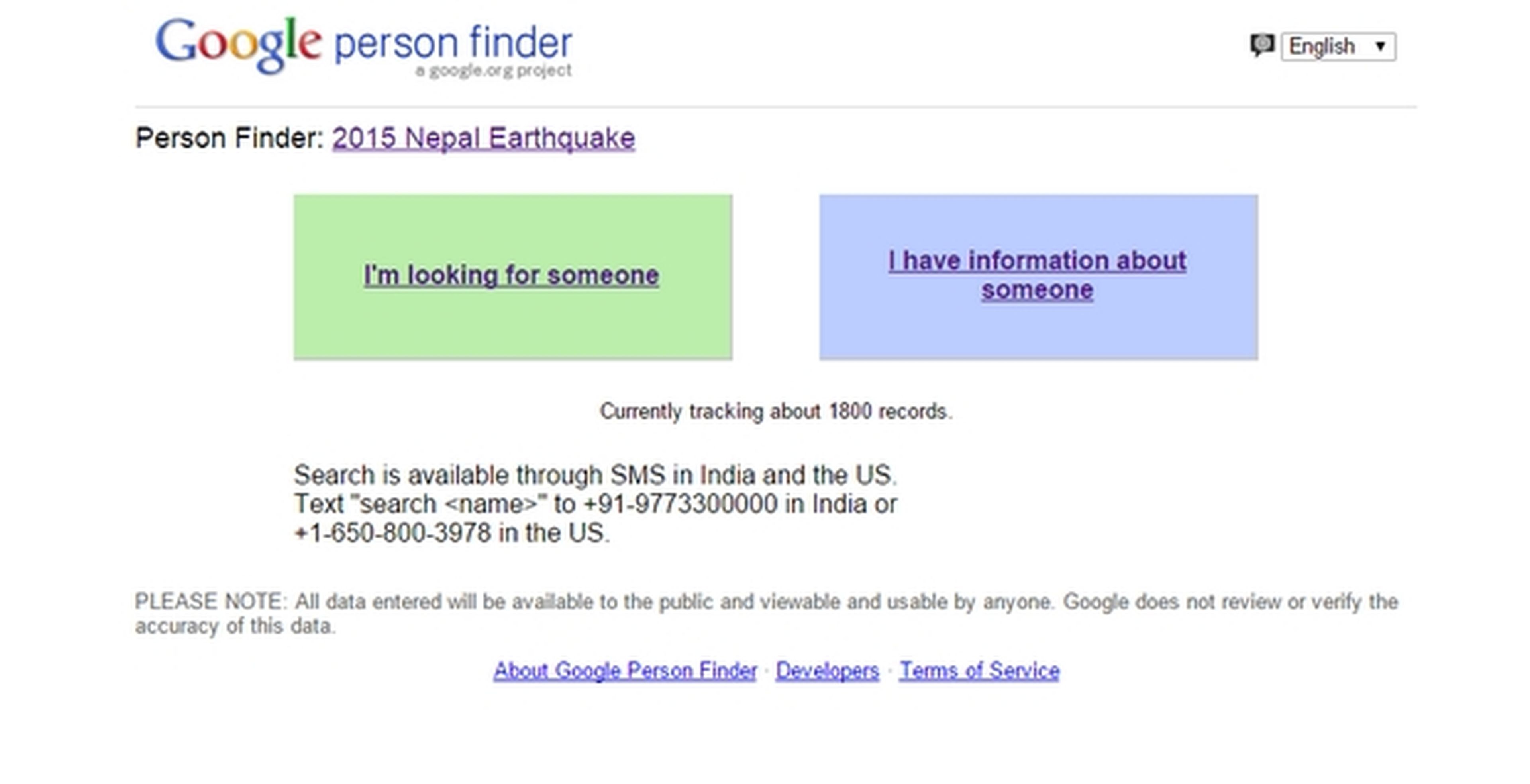 Google Facebook terromoto de Nepal
