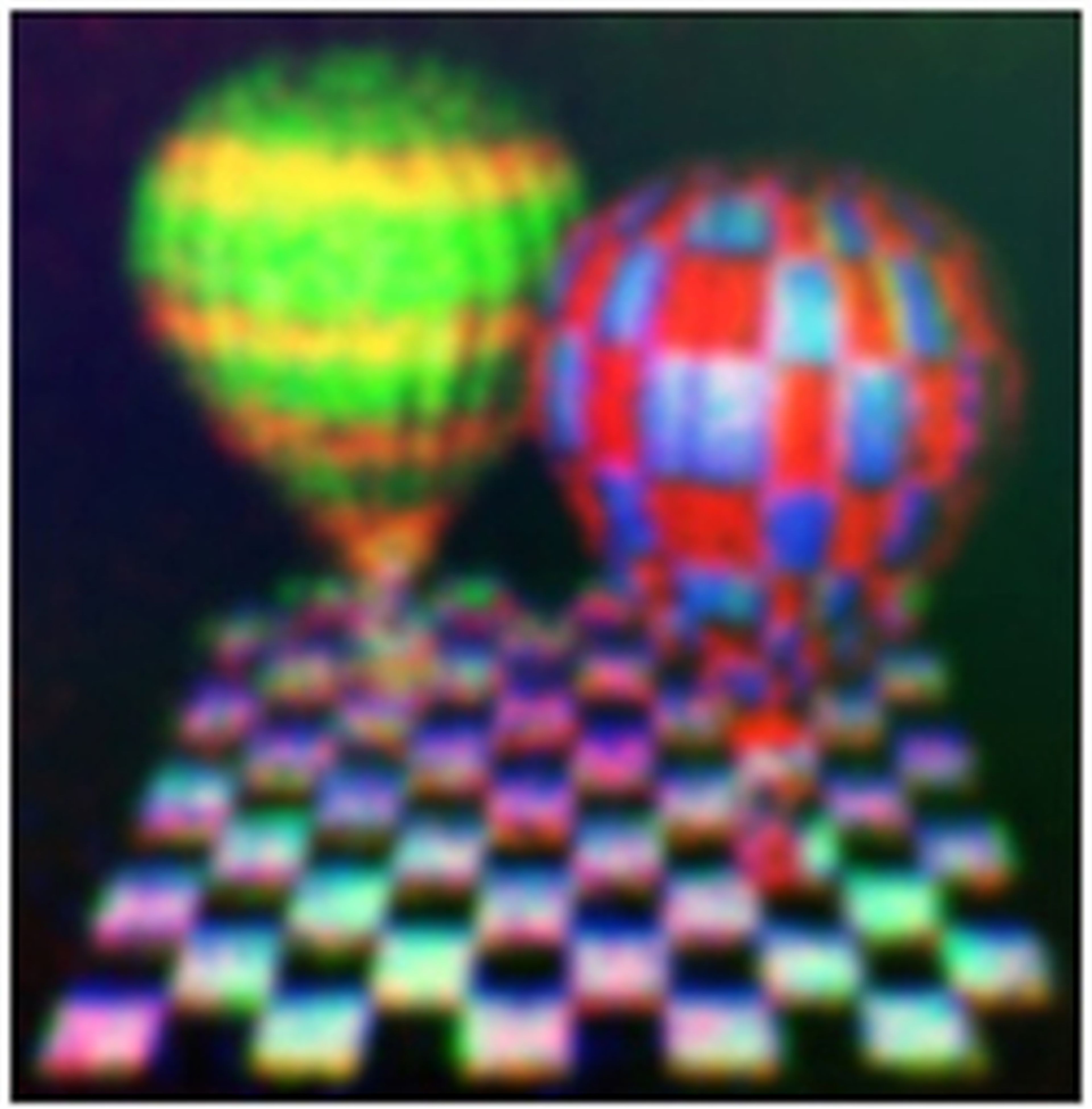 Imagen obtenida en una pantalla holográfica 3D de grafeno