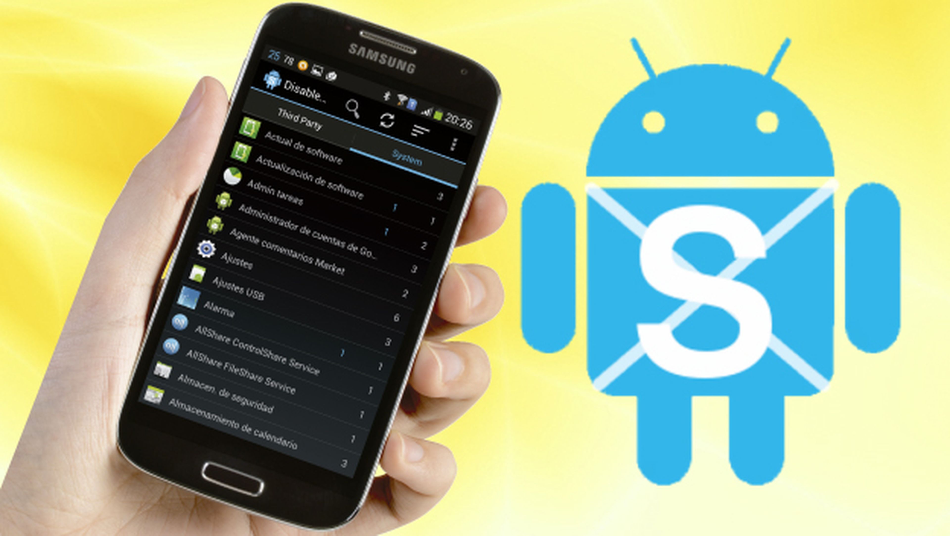 Optimiza el rendimiento de tu Android con Disable Service