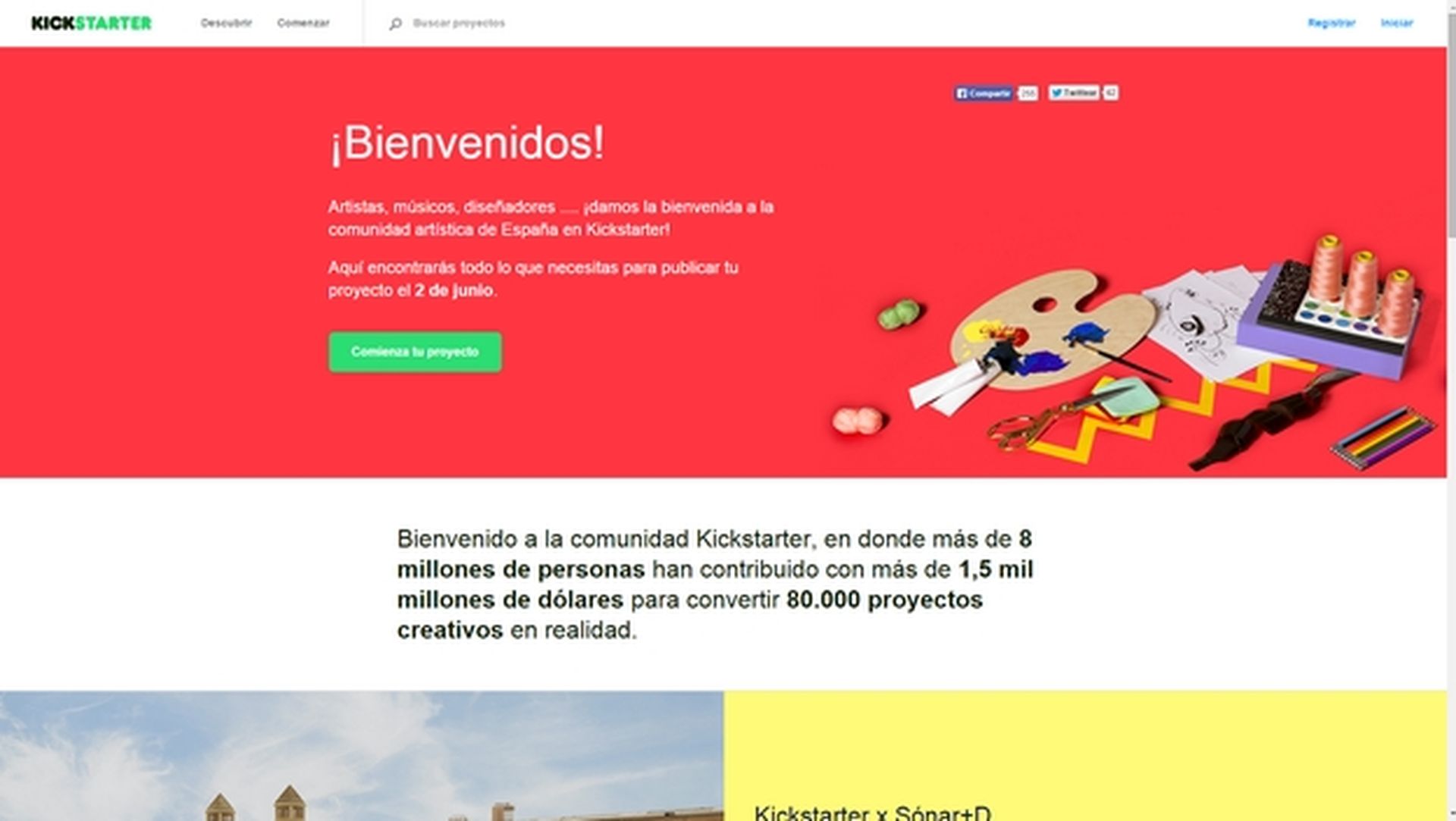 La web de crowdfunding KickStarter se estrena en España