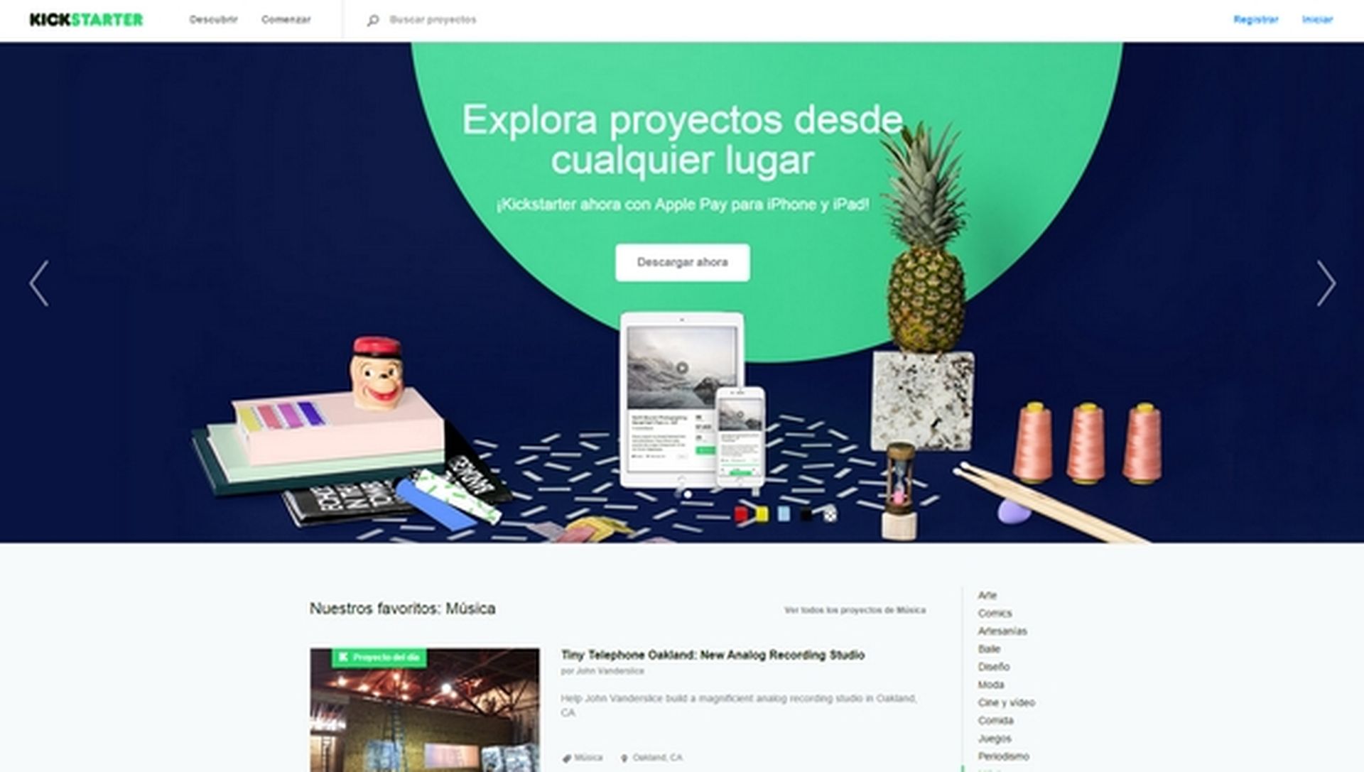 La web de crowdfunding KickStarter se estrena en España Computer Hoy