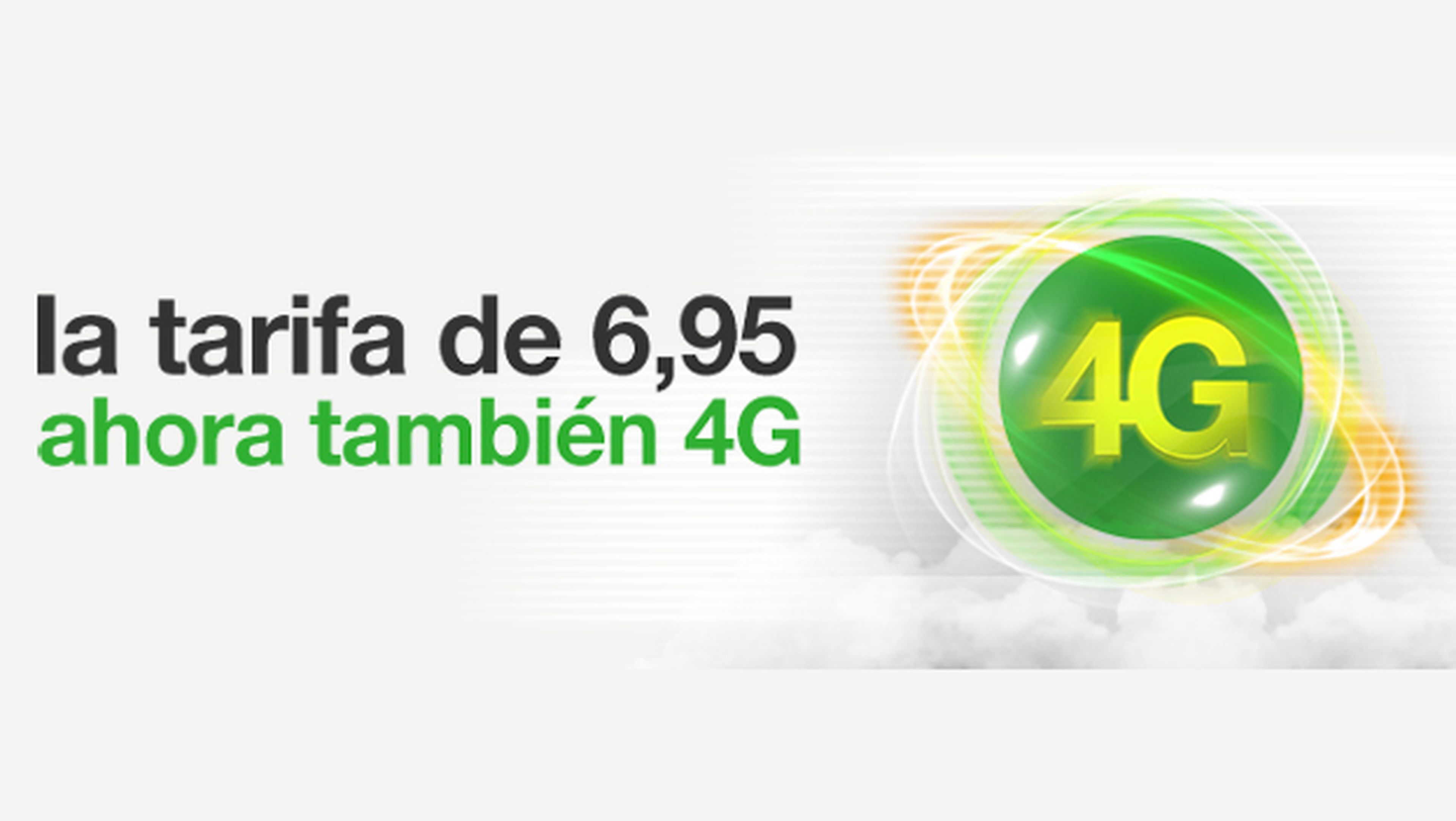 La tarifa de 6,95 euros de amena.com incorporará 4G en junio