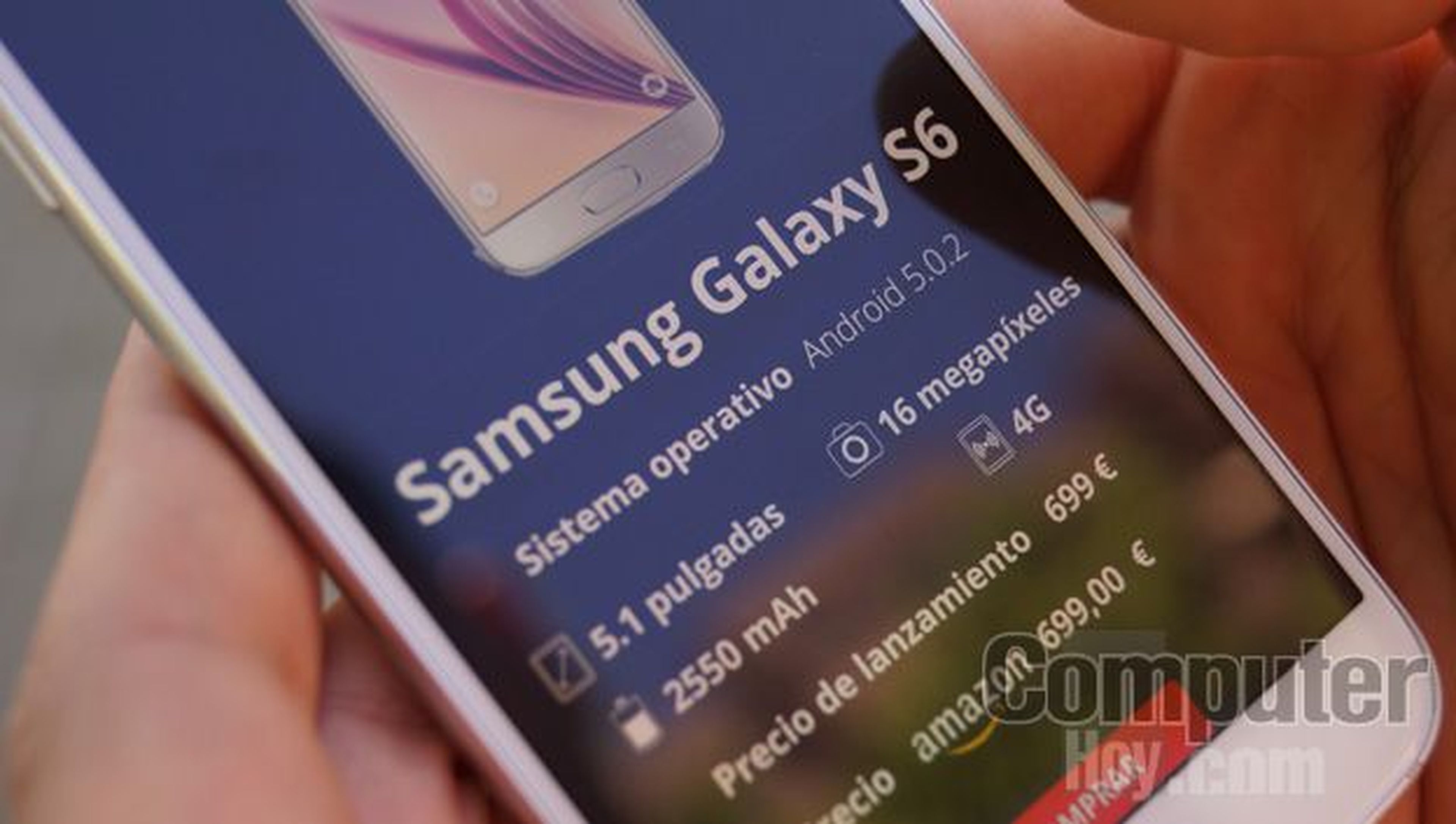 Samsung Galaxy S6 contraste pantalla