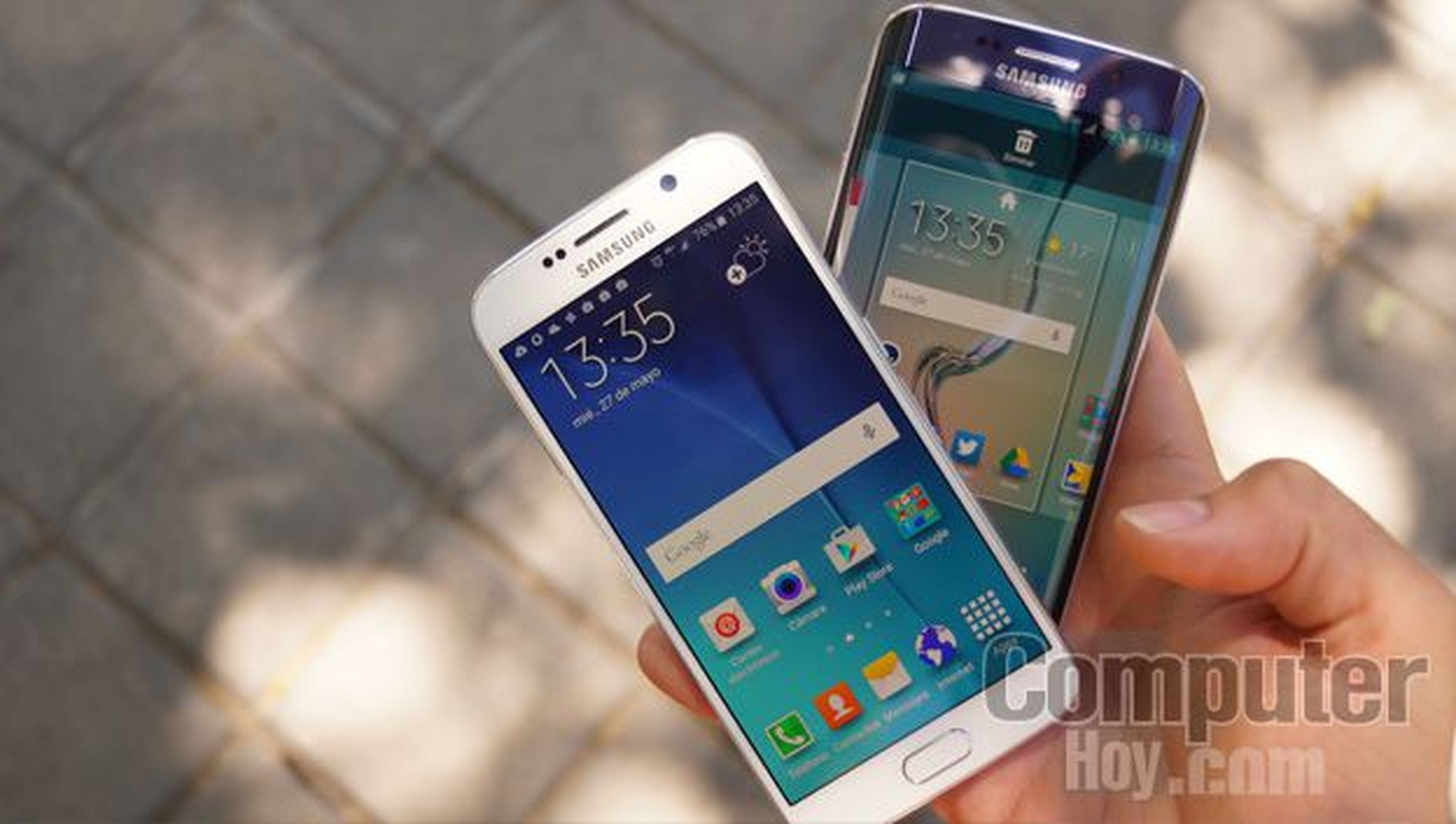 Samsung Galaxy S6 comparacion en mano