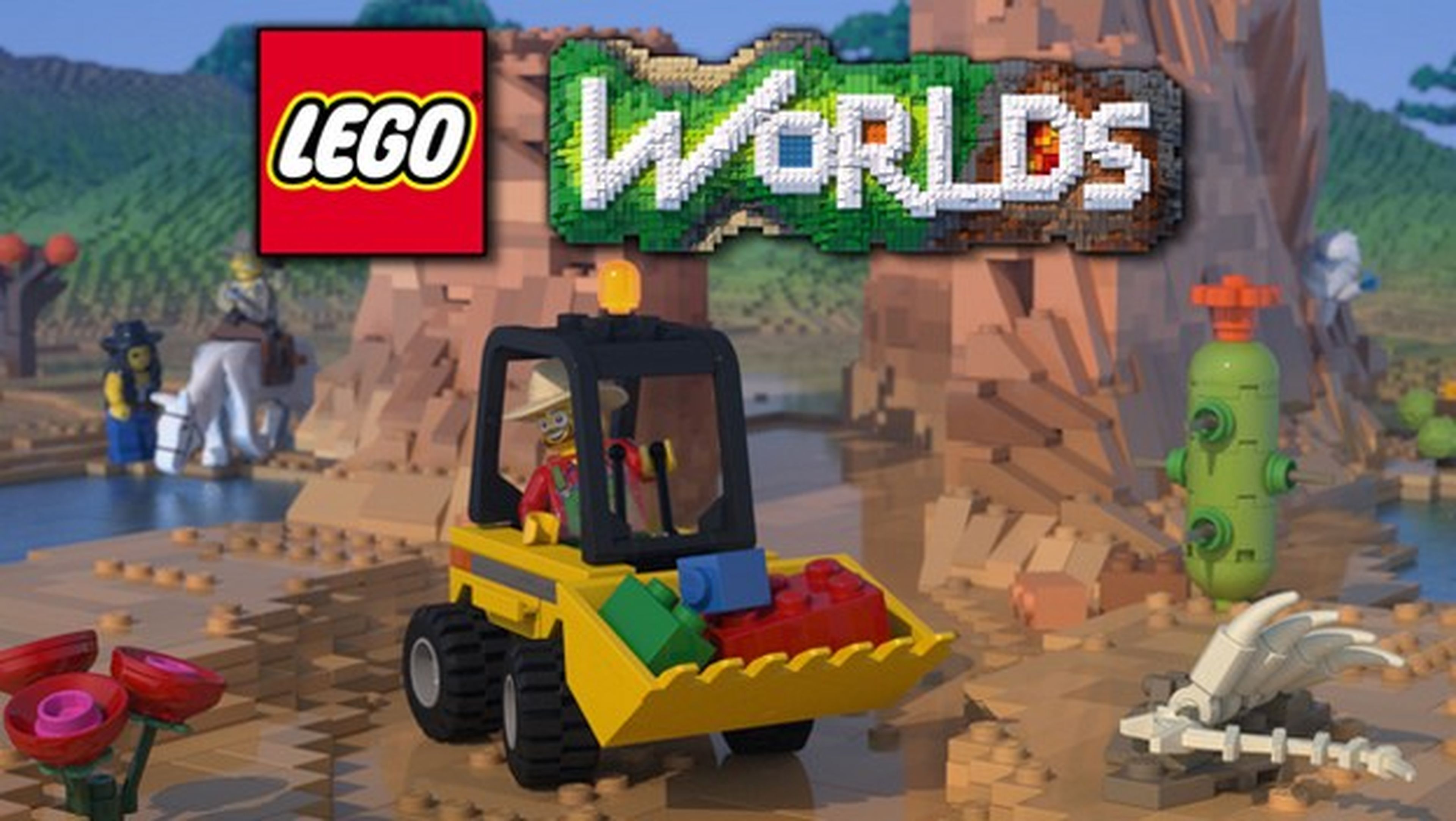 Lego planta cara a Minecraft con Lego Worlds.