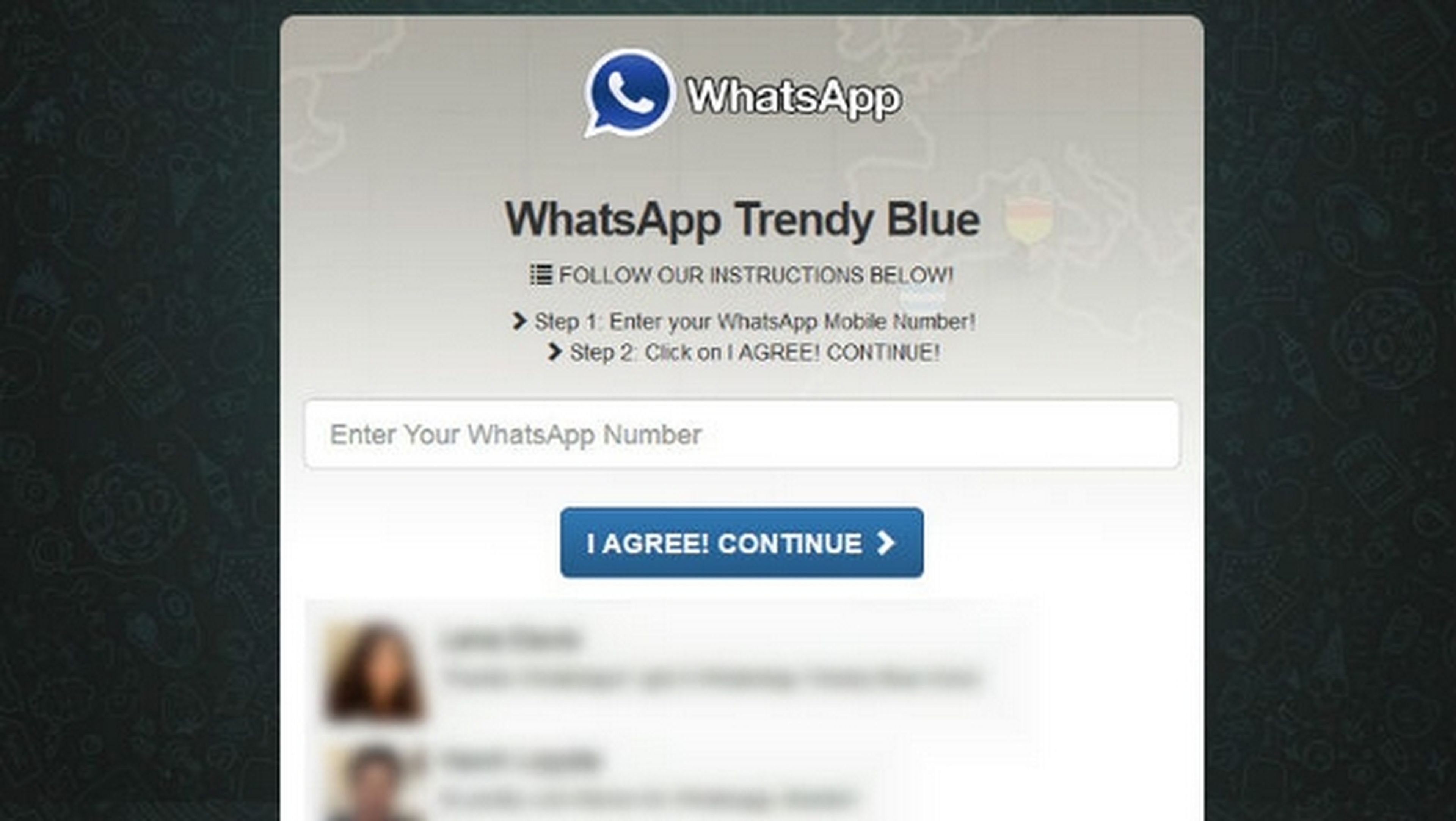 Cuidado con el WhatsApp azul, ¡es una estafa!