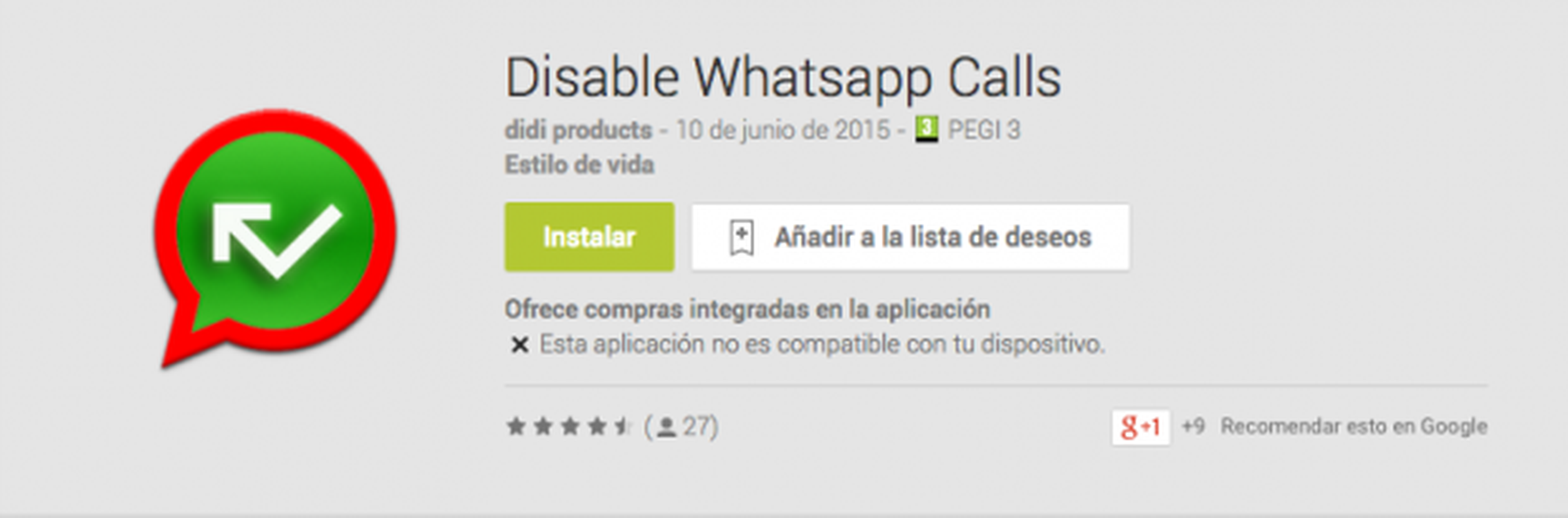 Disable Whatsapp Calls