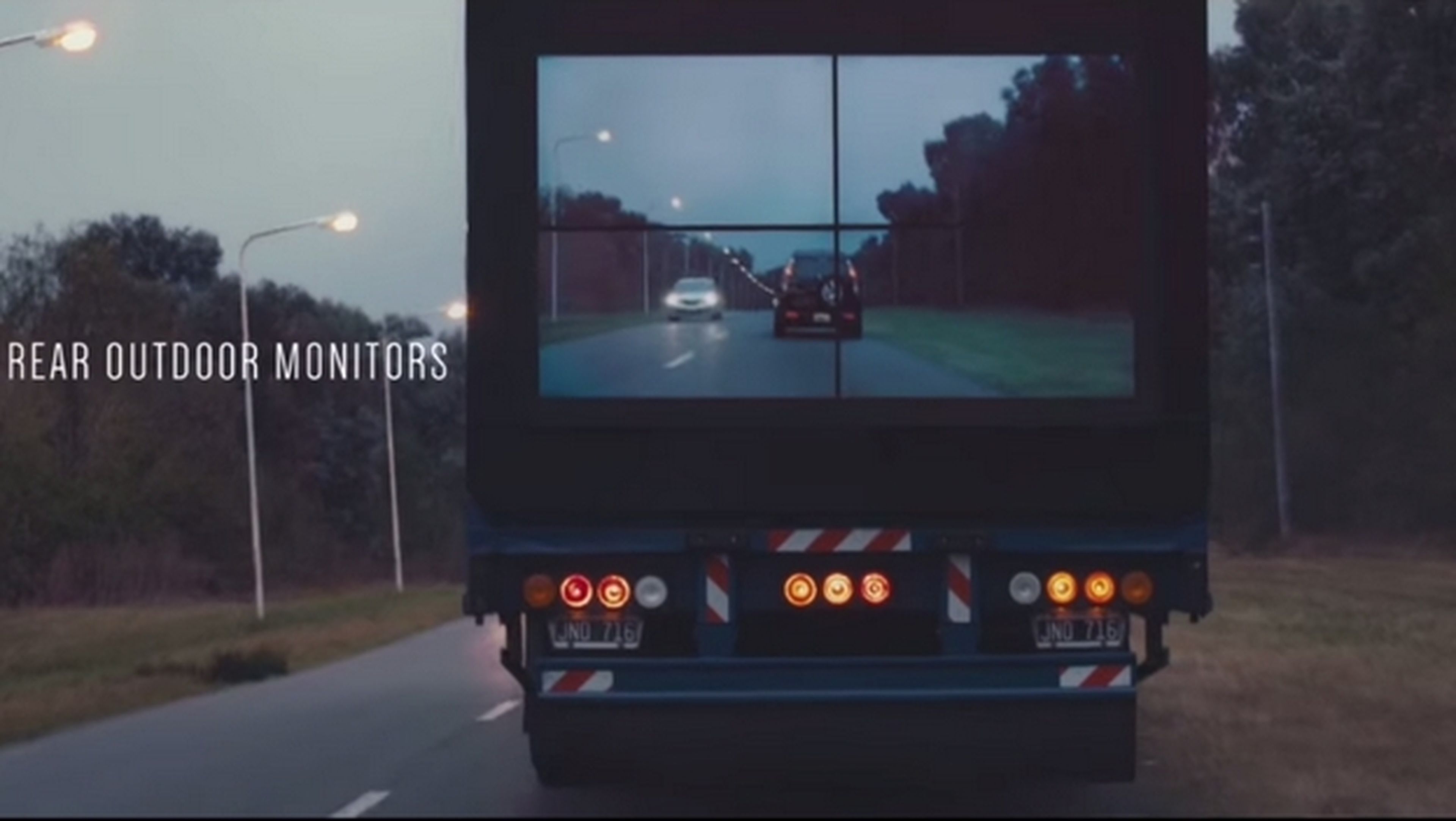 Camiones de Samsung con pantallas traseras que salvan vidas, ¿para qué sirven?
