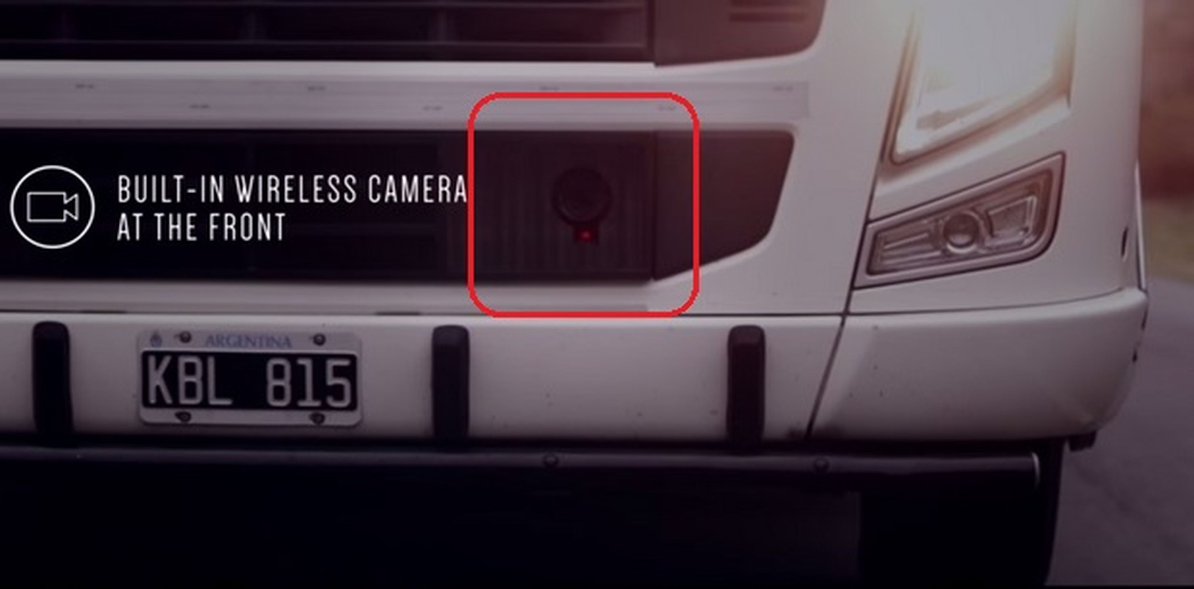 Camiones Samsung con pantalla trasera