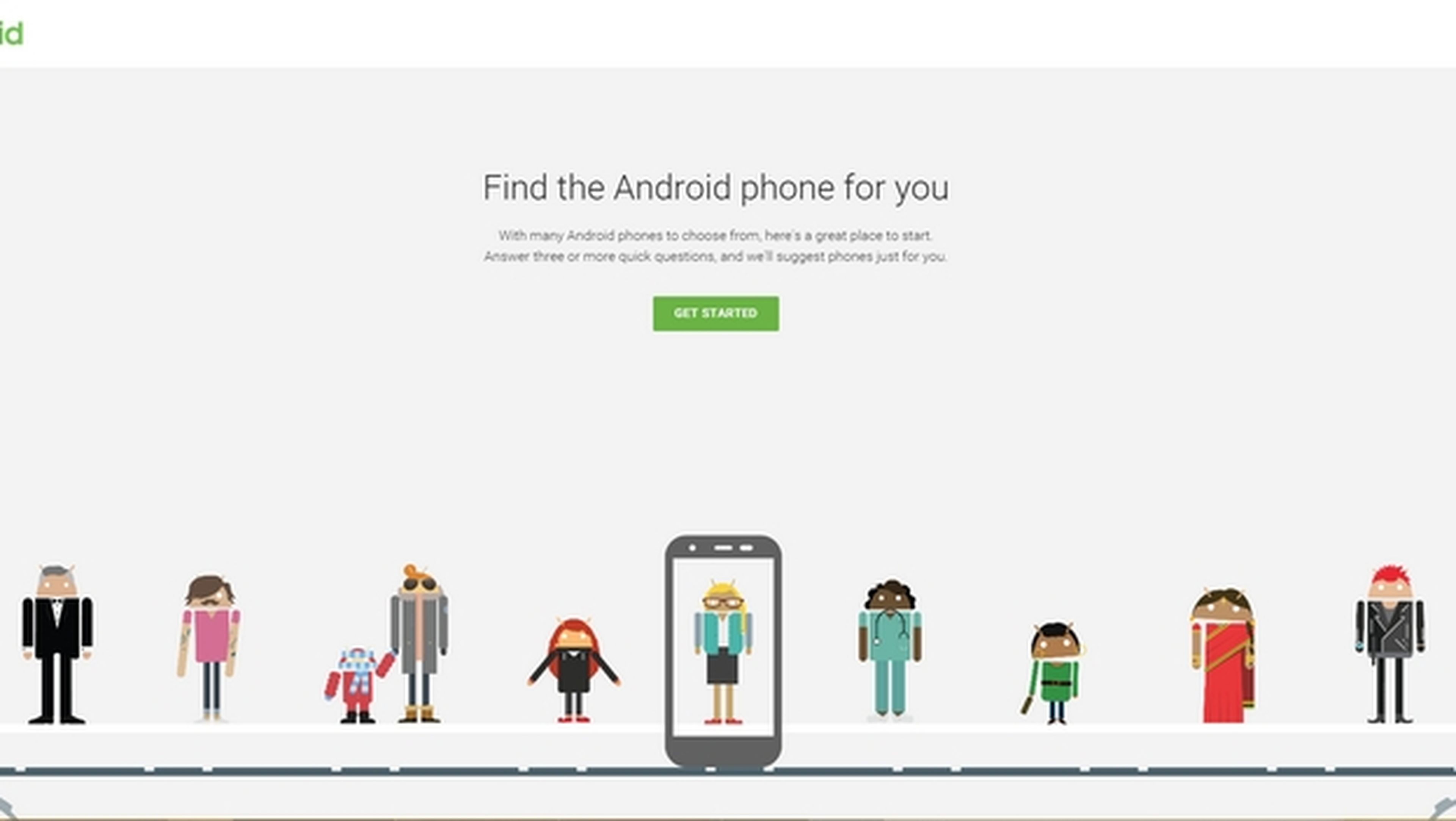 Google crea una guía interactiva para ayudarte a elegir tu smartphone Android.