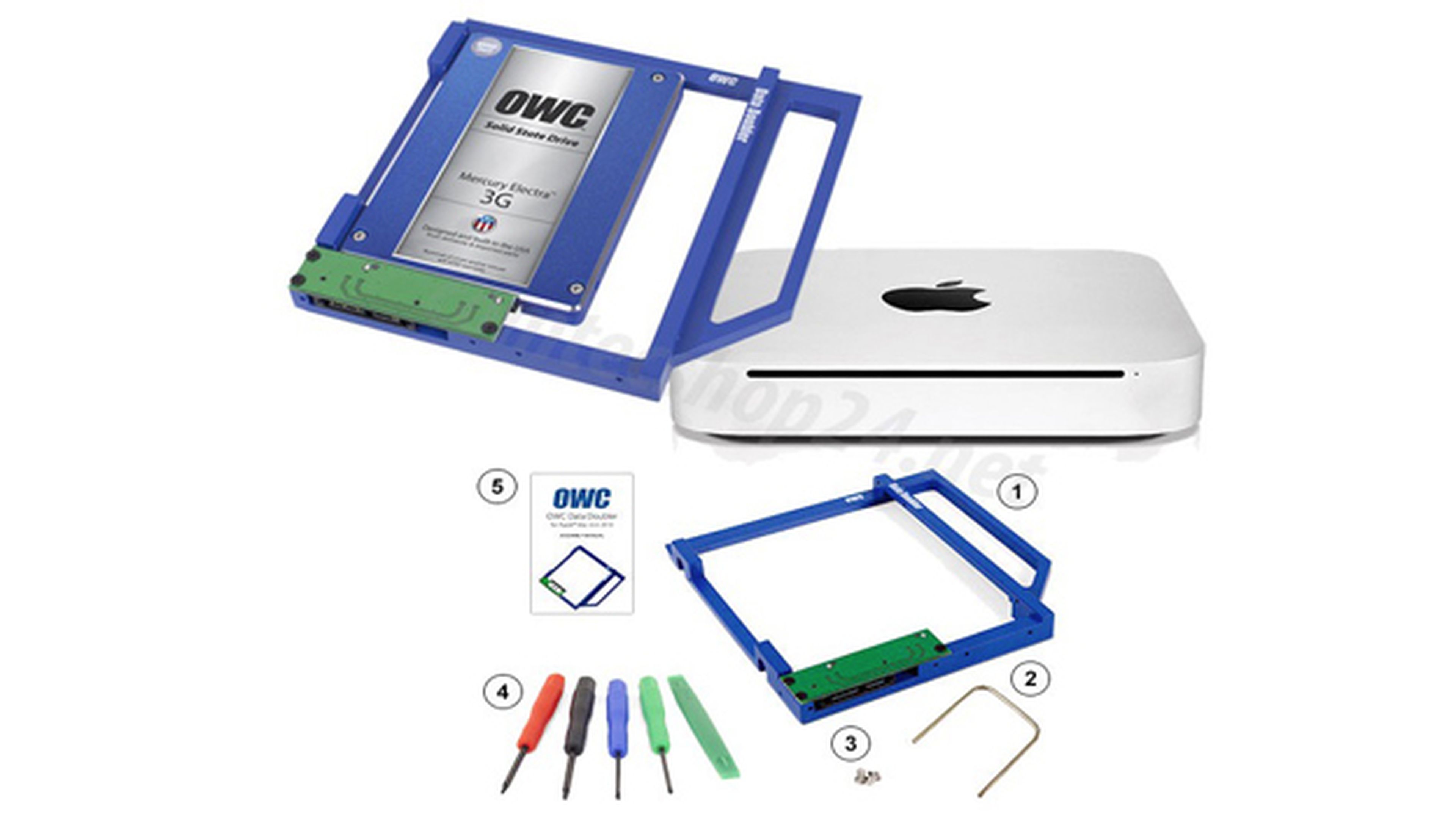 Kit de sustitución de Superdrive por SSD para Mac Mini 2010