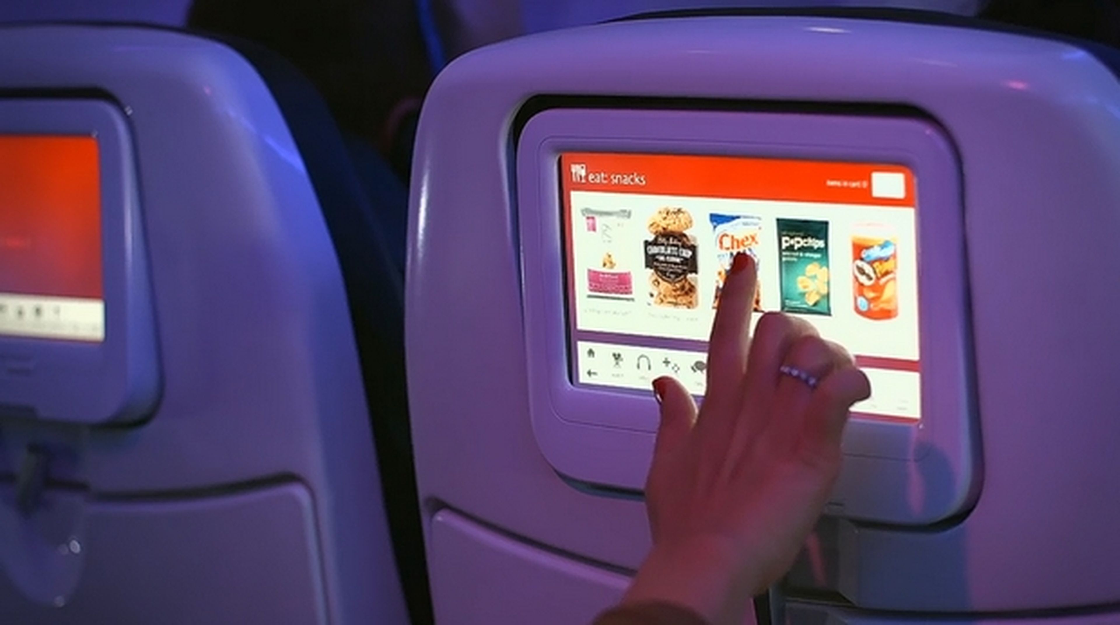 Tablets en los vuelos de Virgin America