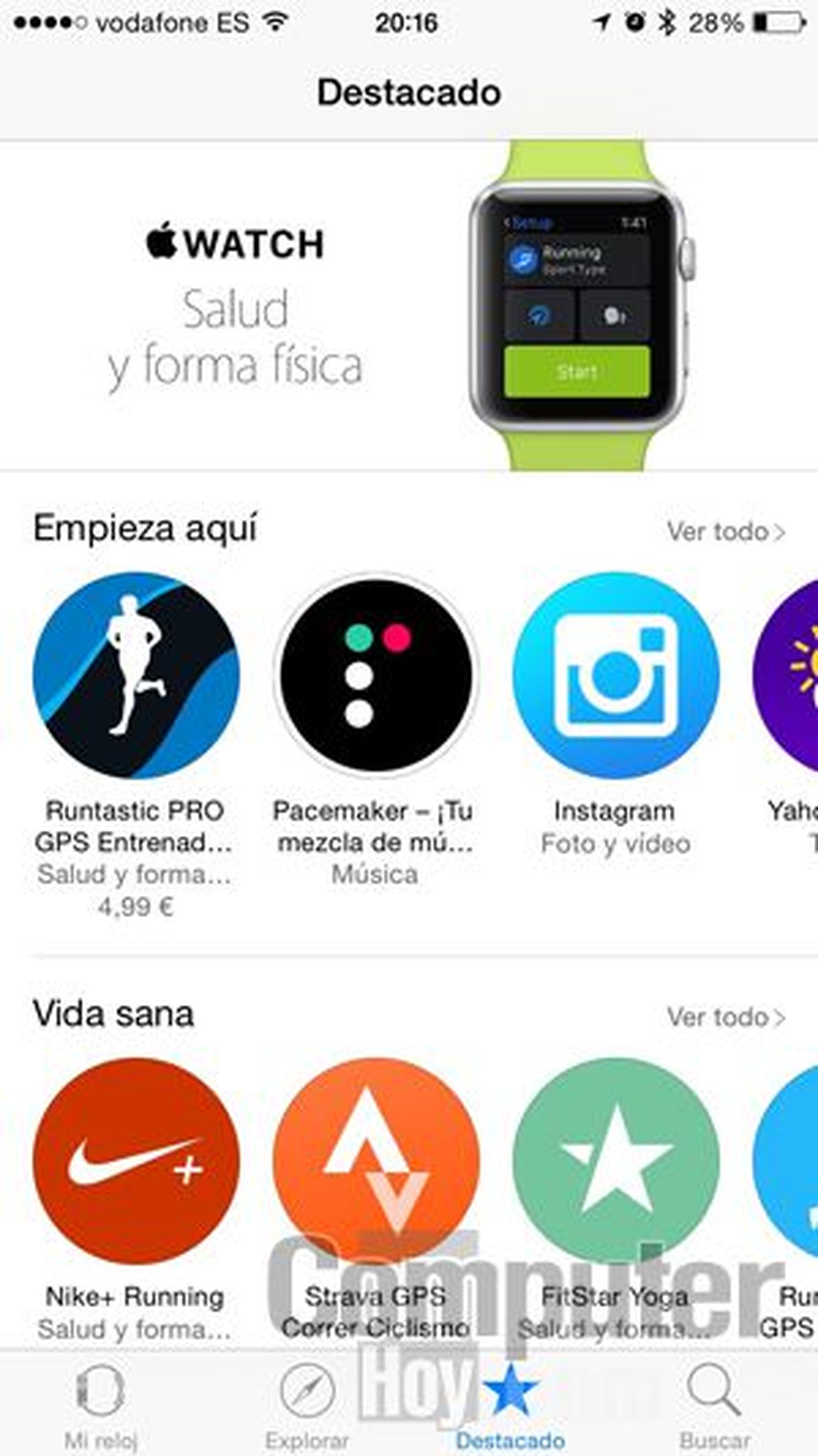 El Apple Watch tiene un gran catálogo de aplicaciones disponibles.