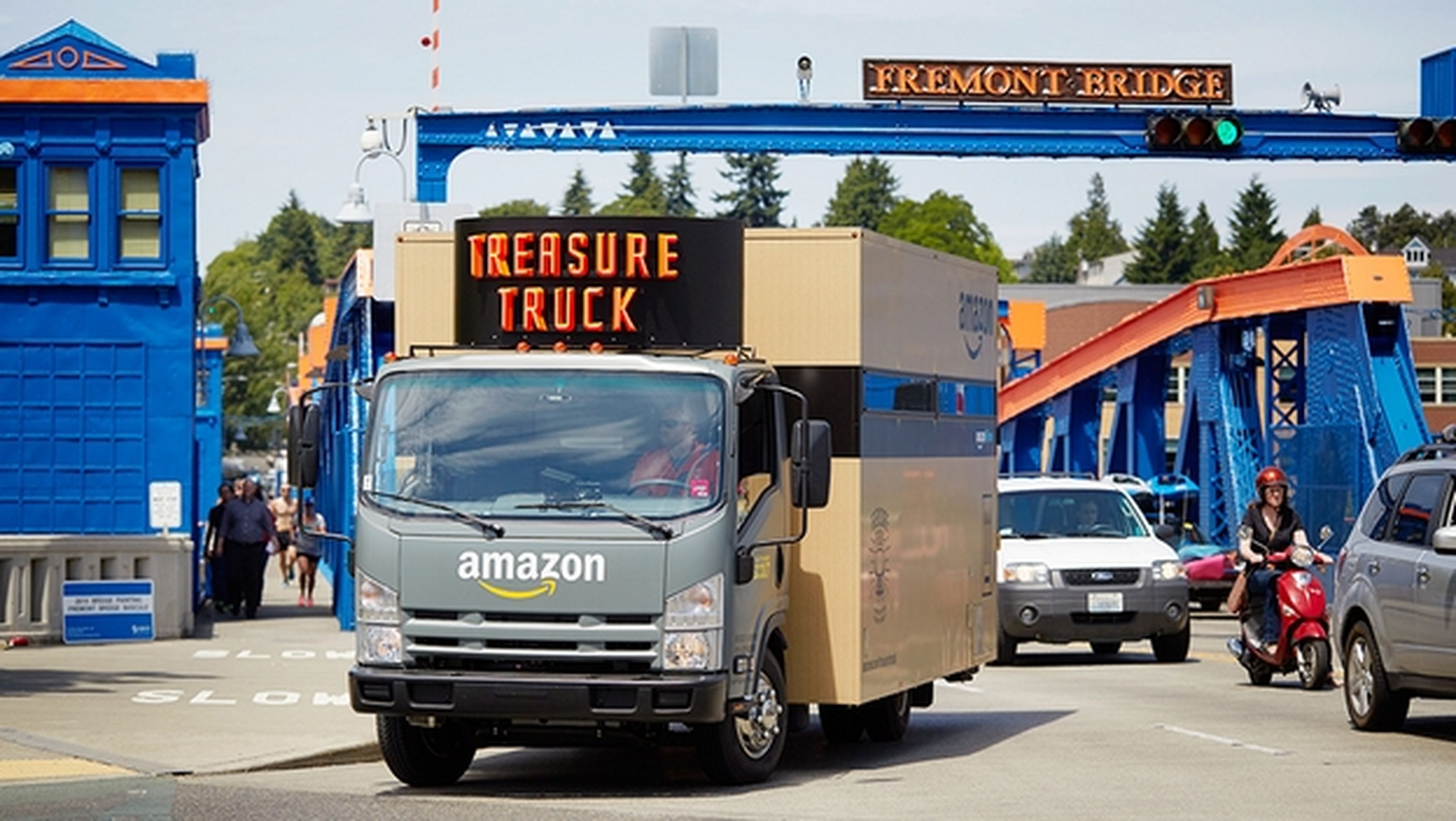 El Camión del Tesoro de Amazon venderá filetes por las calles.