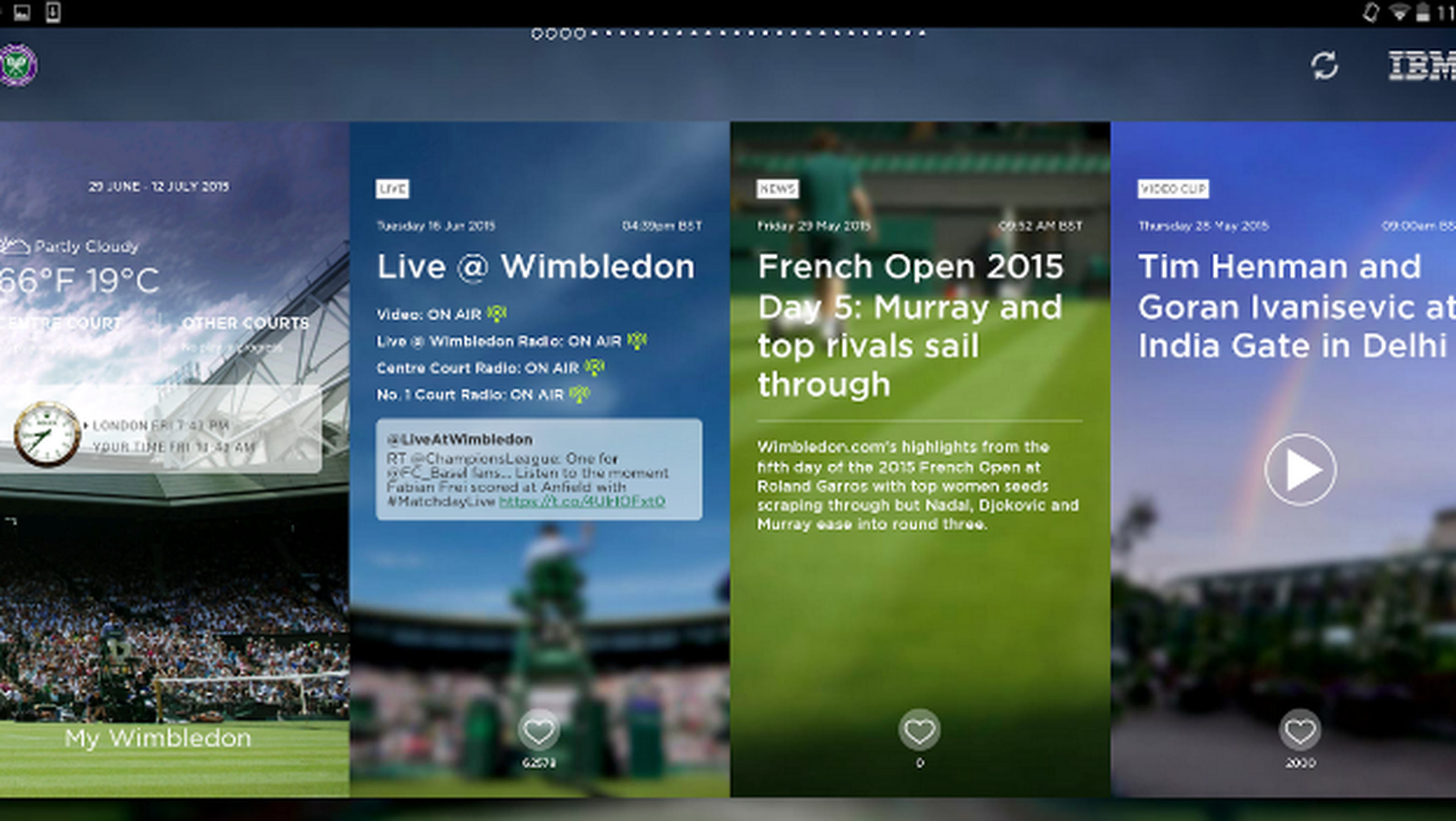 La app oficial de Wimbledon, la mejor opción para Android e iPhone