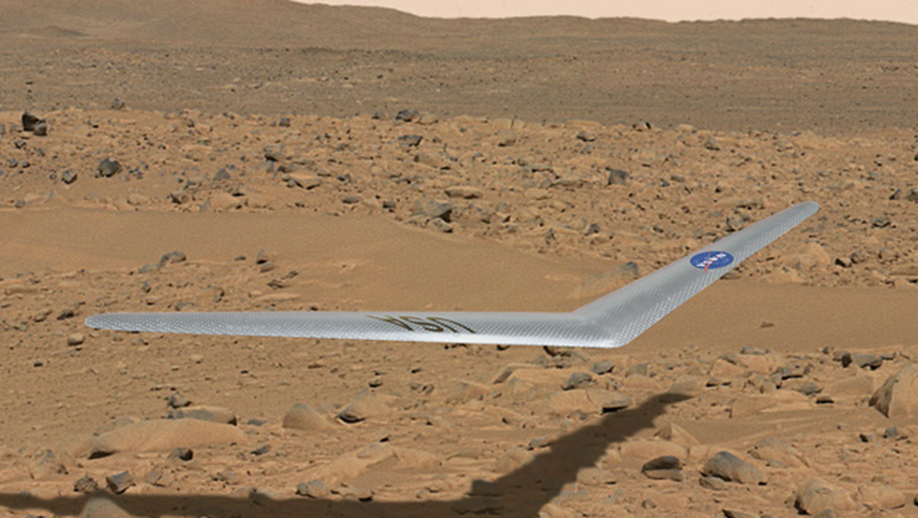 avión en Marte
