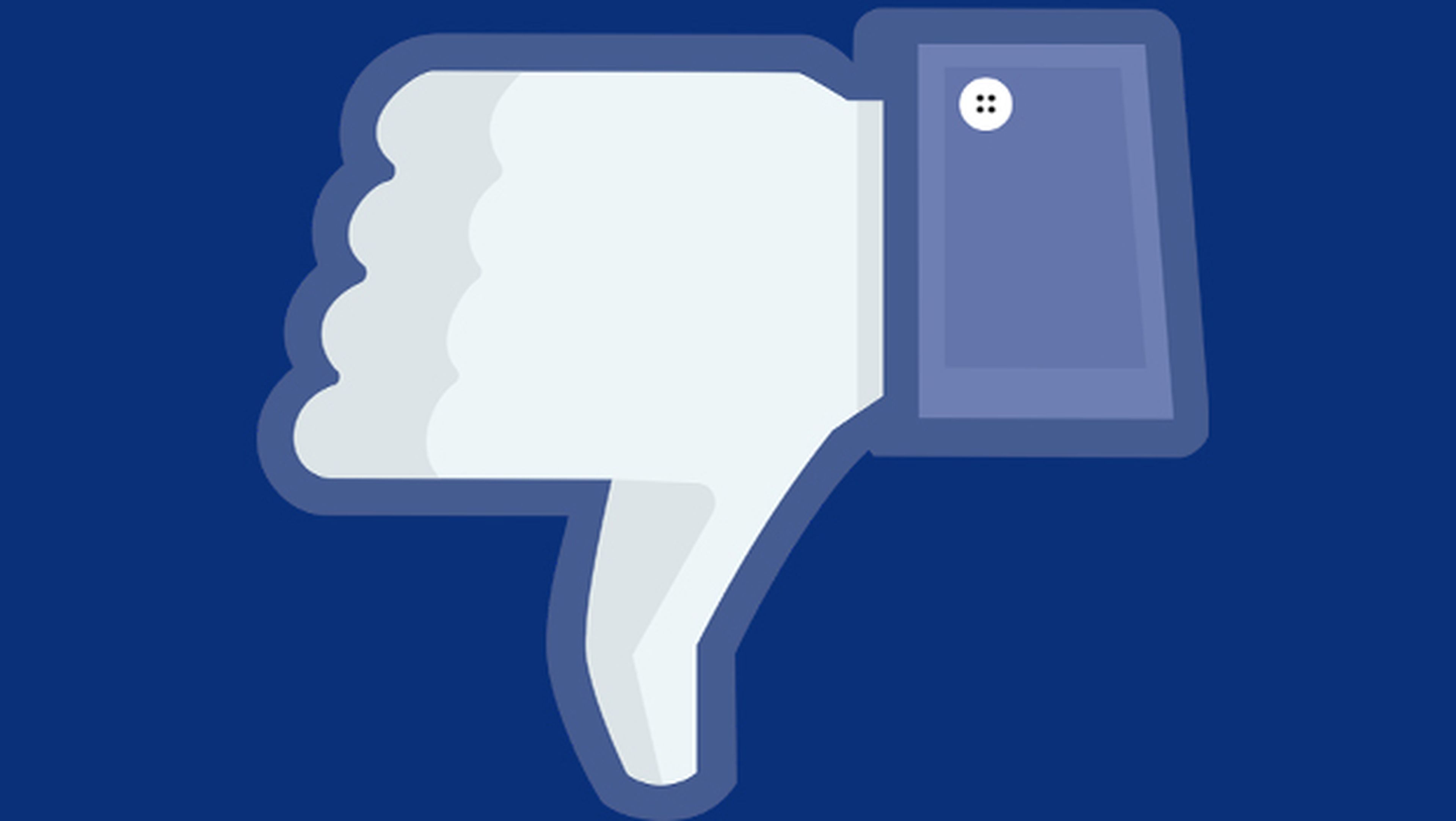 Botón "no me gusta" en Facebook