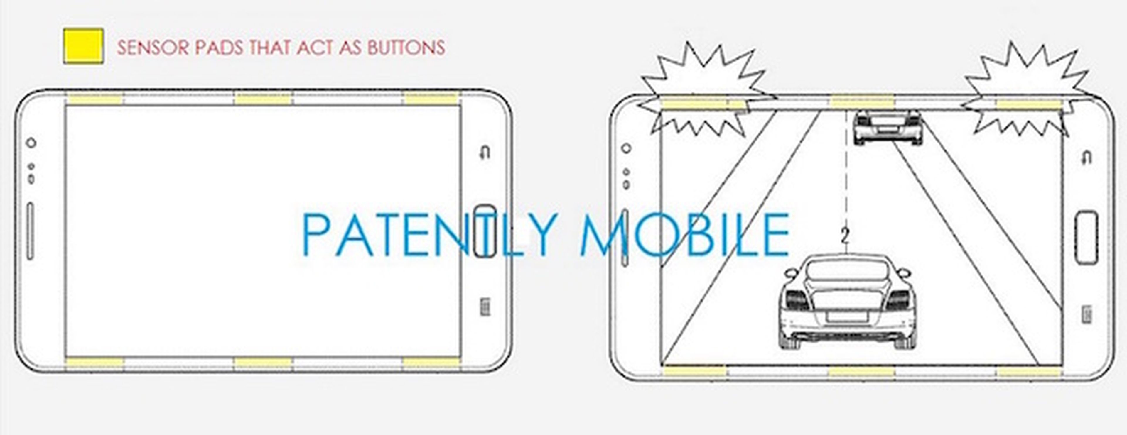 Samsung presenta una patente de marcos con sensores táctiles
