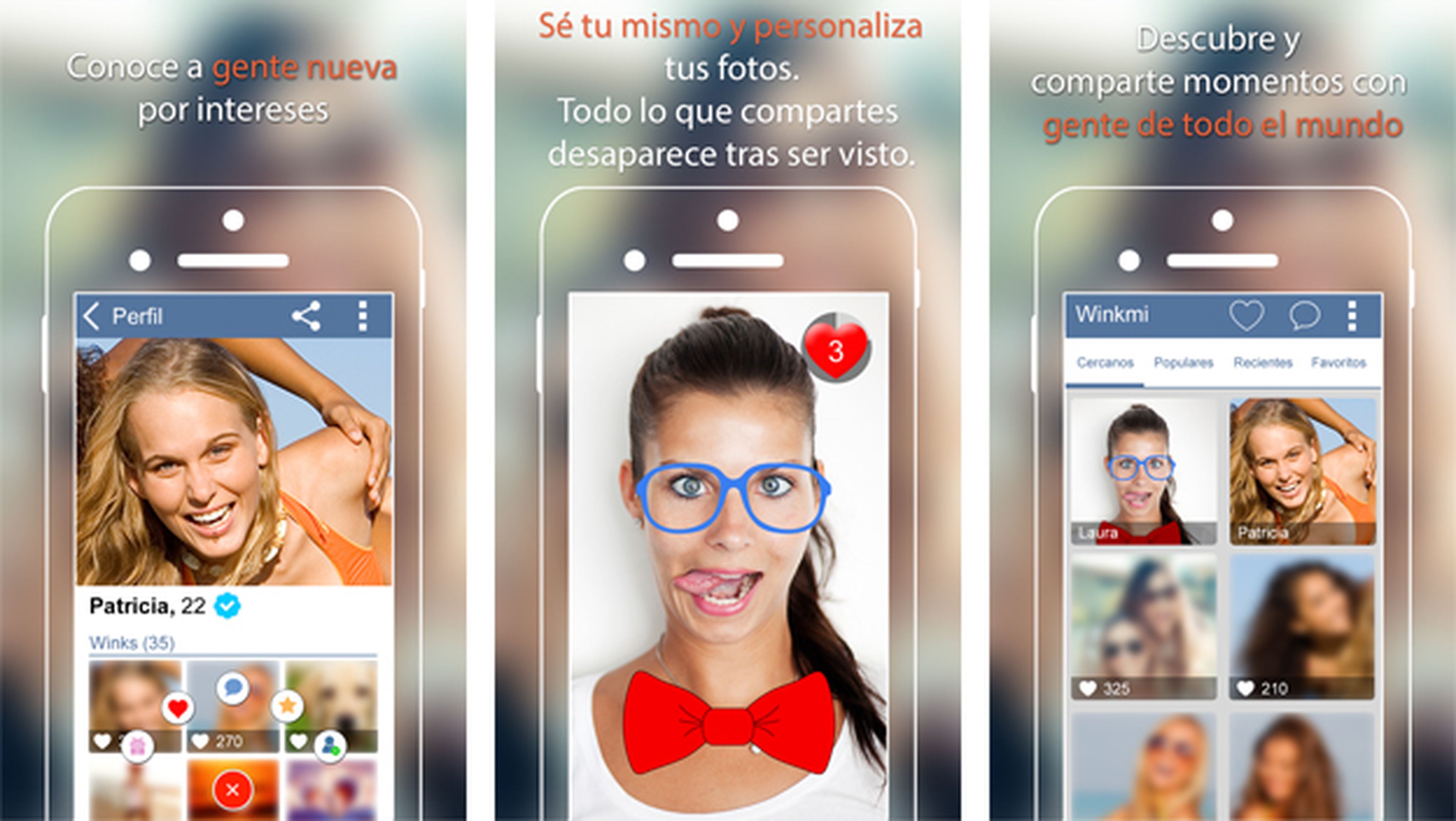 Winkmi, una app para compartir momentos y conocer gente