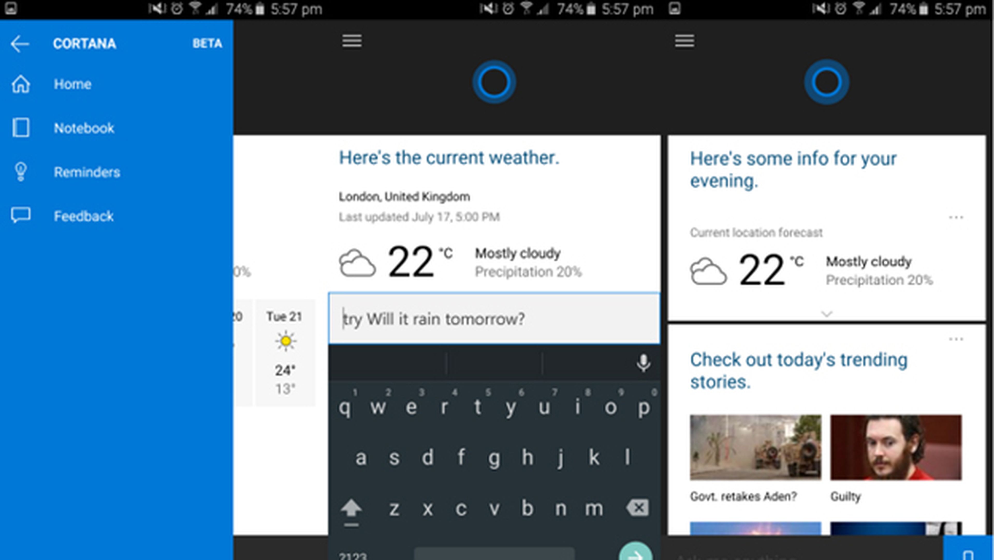 Se filtra Cortana para Android