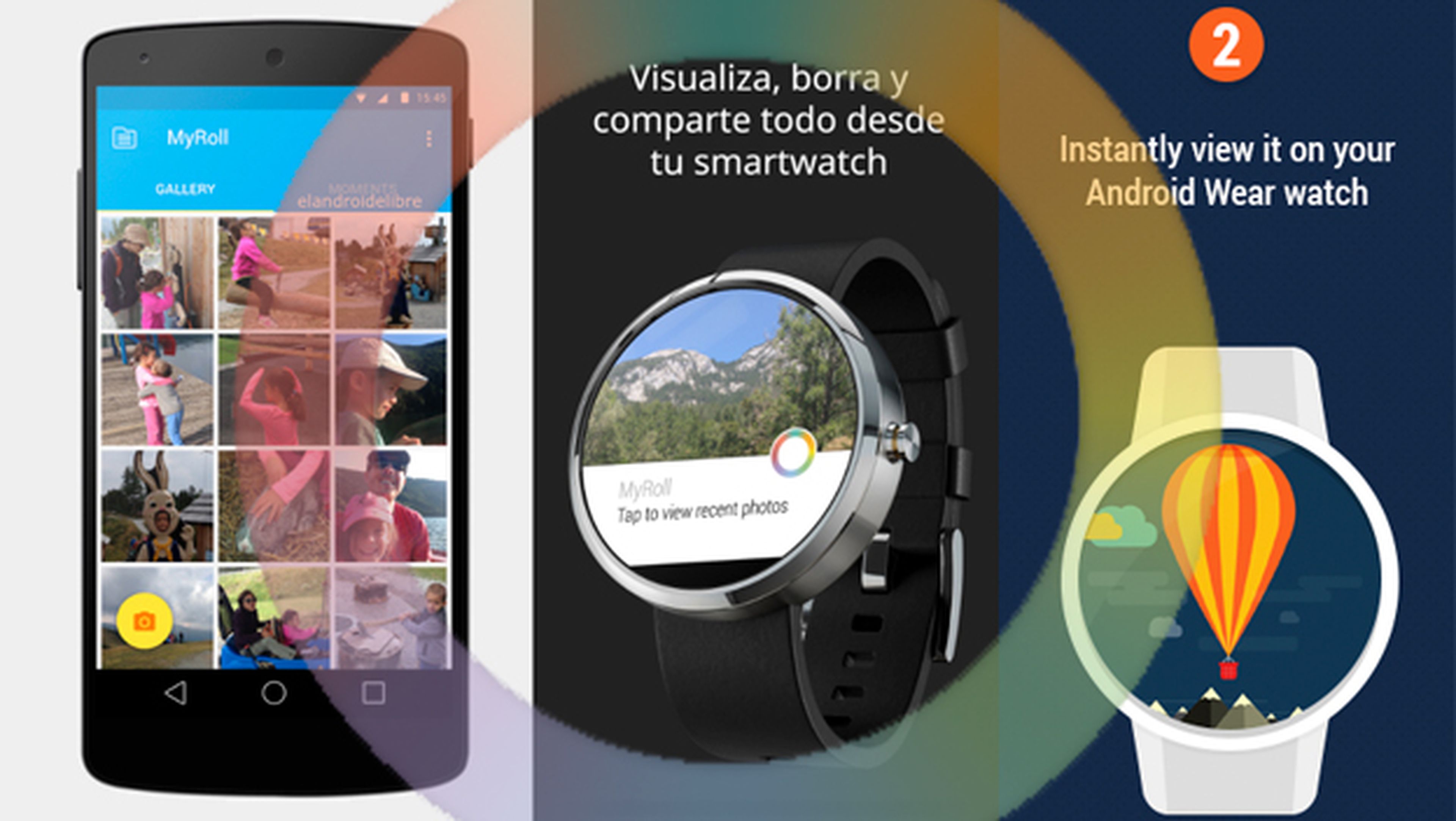 MyRoll: La primera app de galería de fotos para tu smartwatch