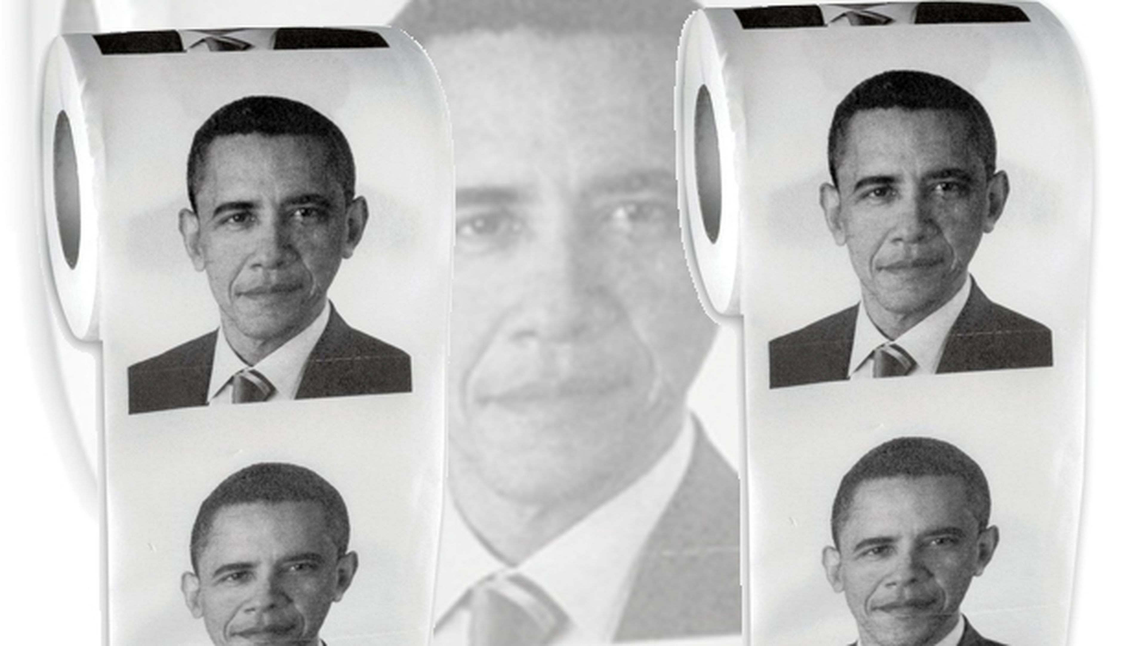 Papel higiénico con cara de Barack Obama