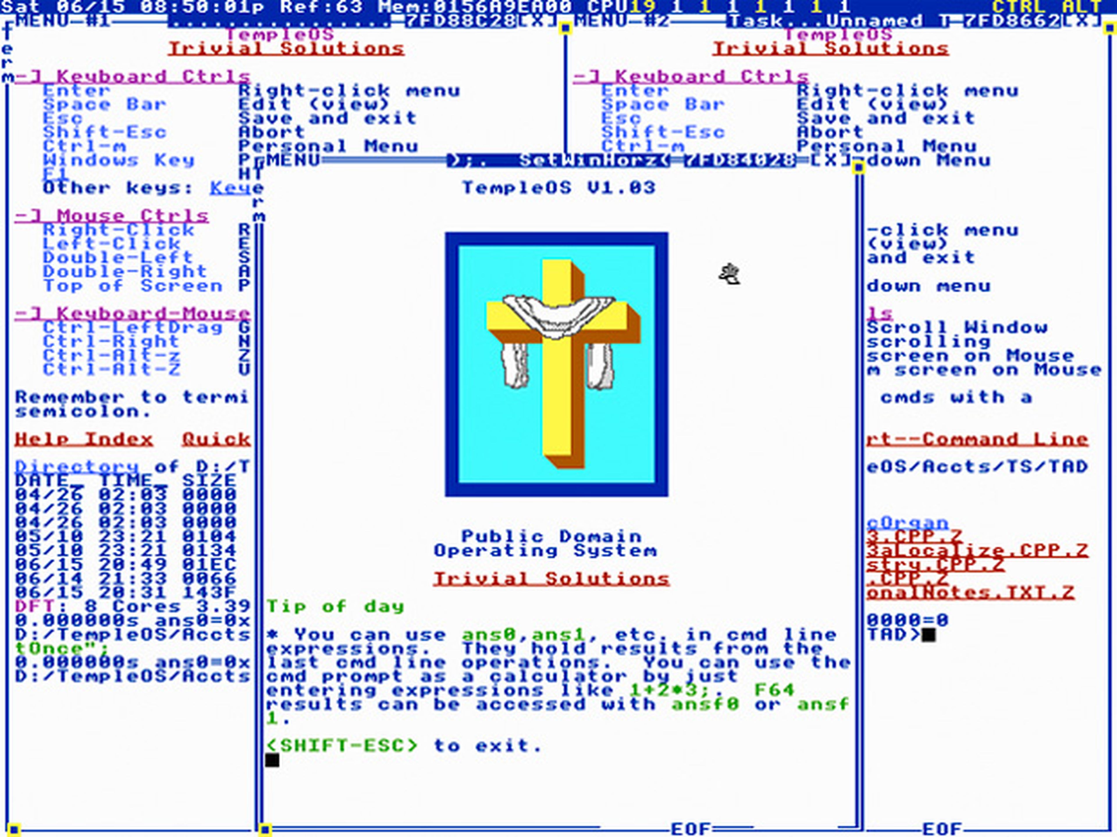 TempleOS, sistema operativo de Dios