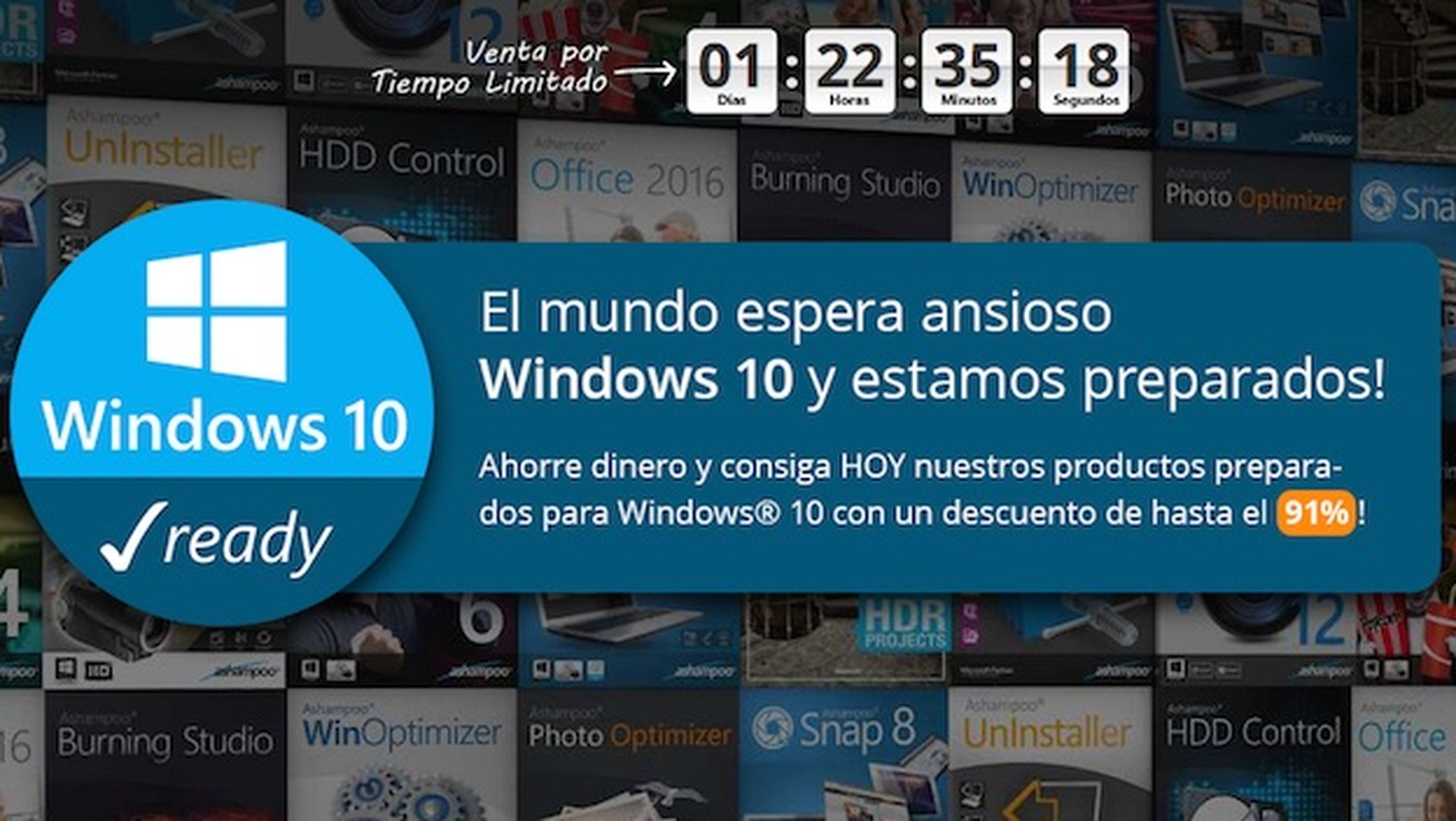 Ashampoo muestra su línea de productos para Windows 10