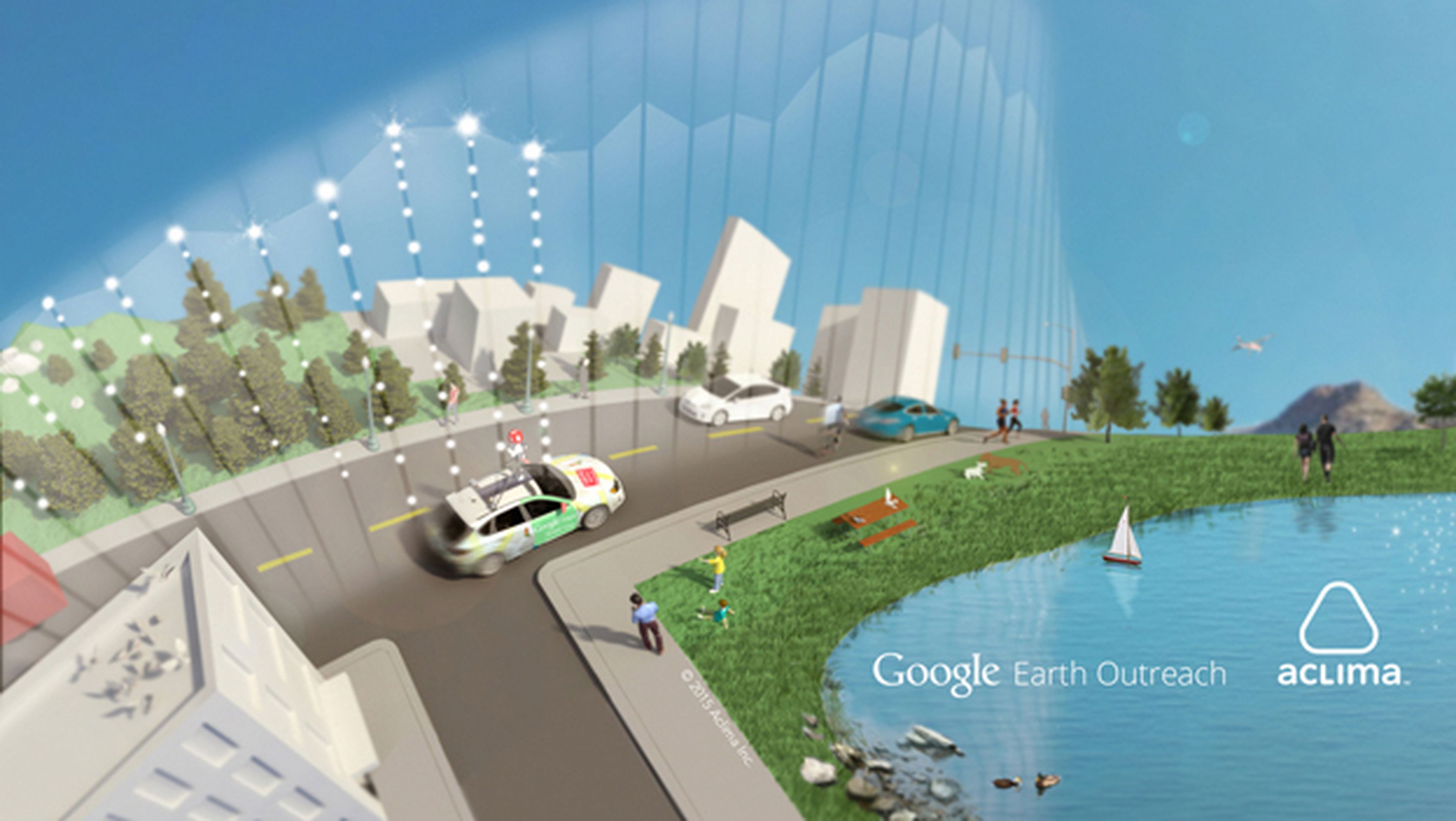 Los coches de Google harán un mapa de la contaminación