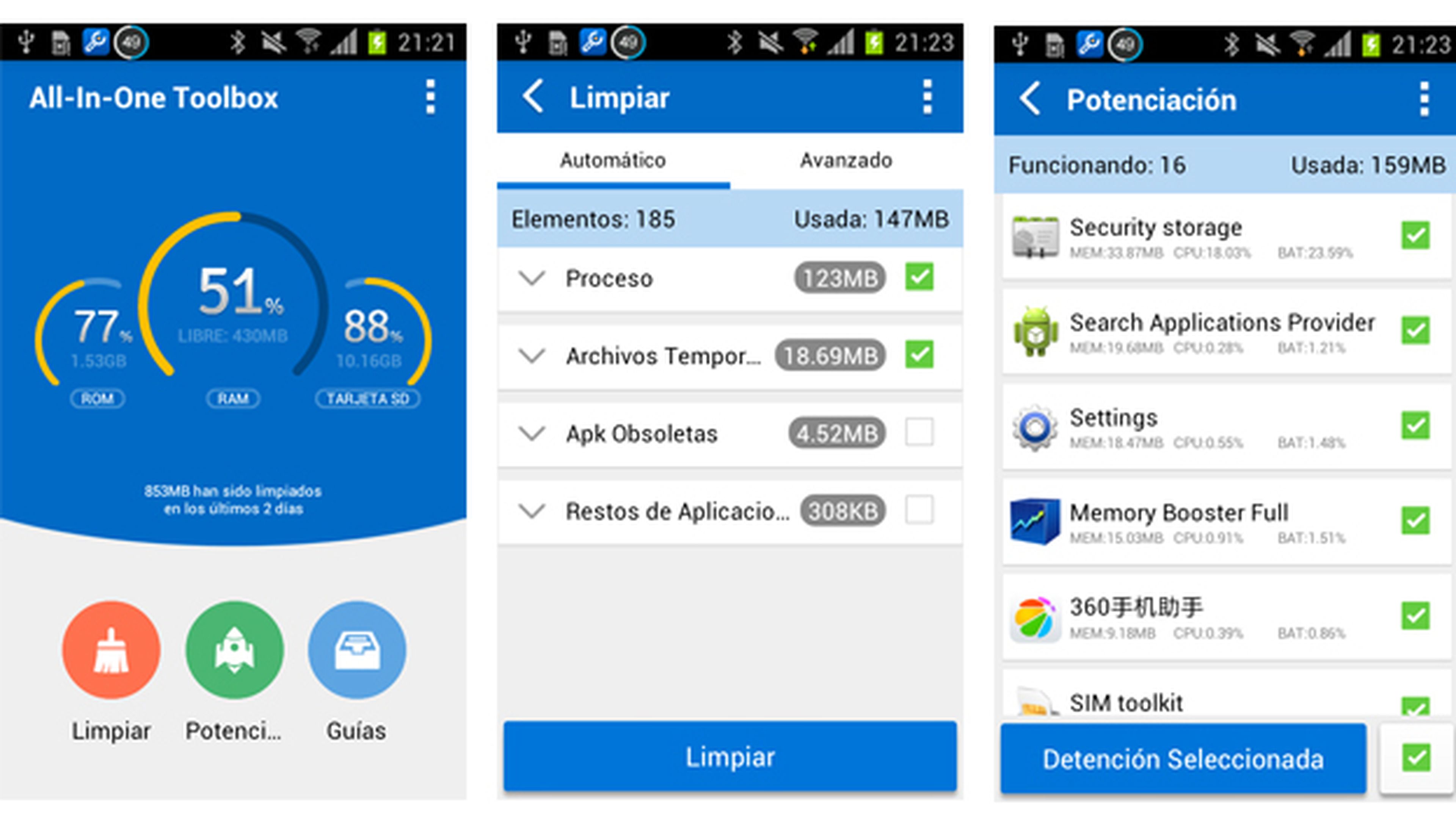 All-In-One (Cleaner), app de limpieza y optimización para Android