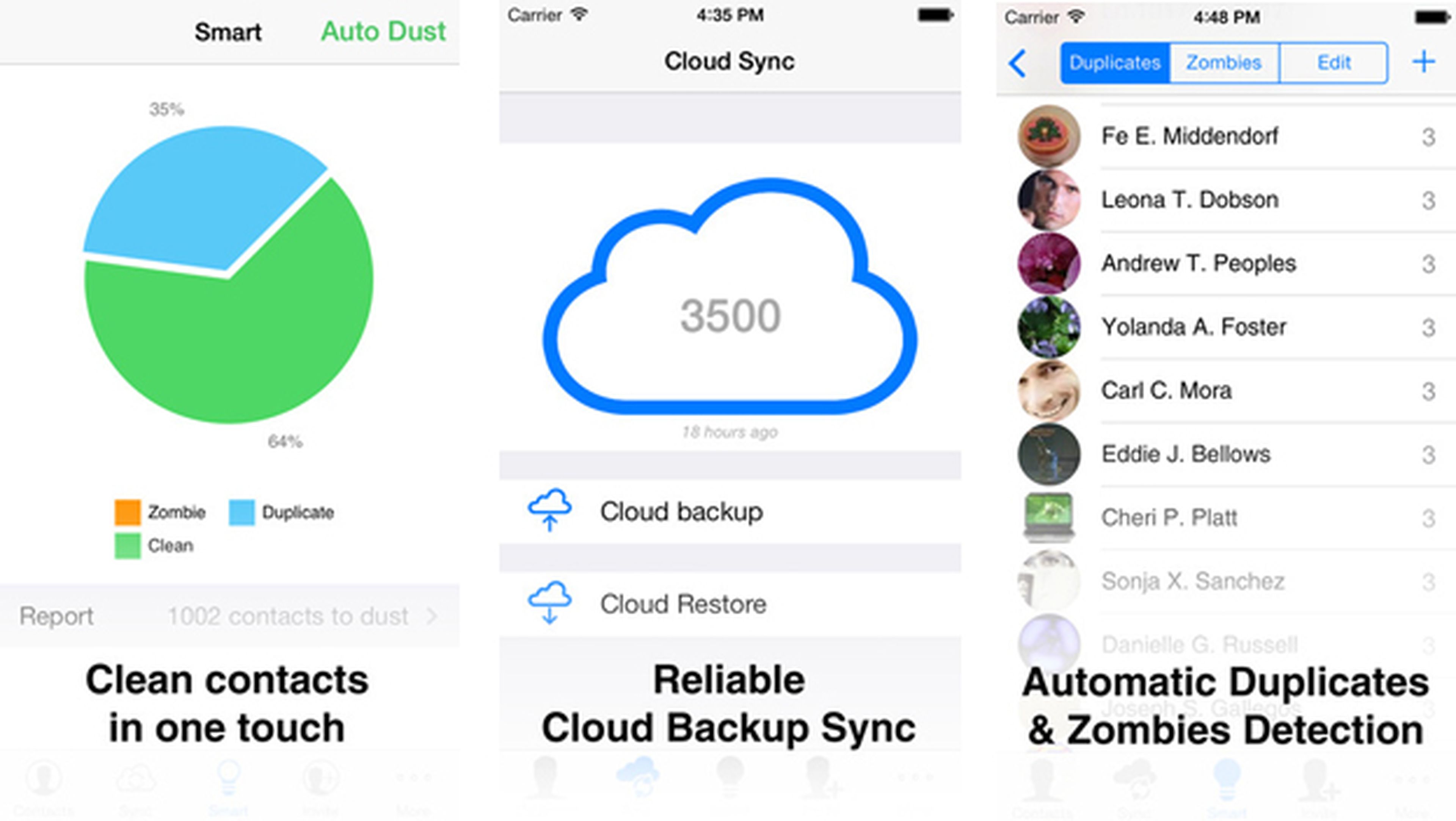 Contacts Duster Pro, app para organizar la agenda de tu iPhone