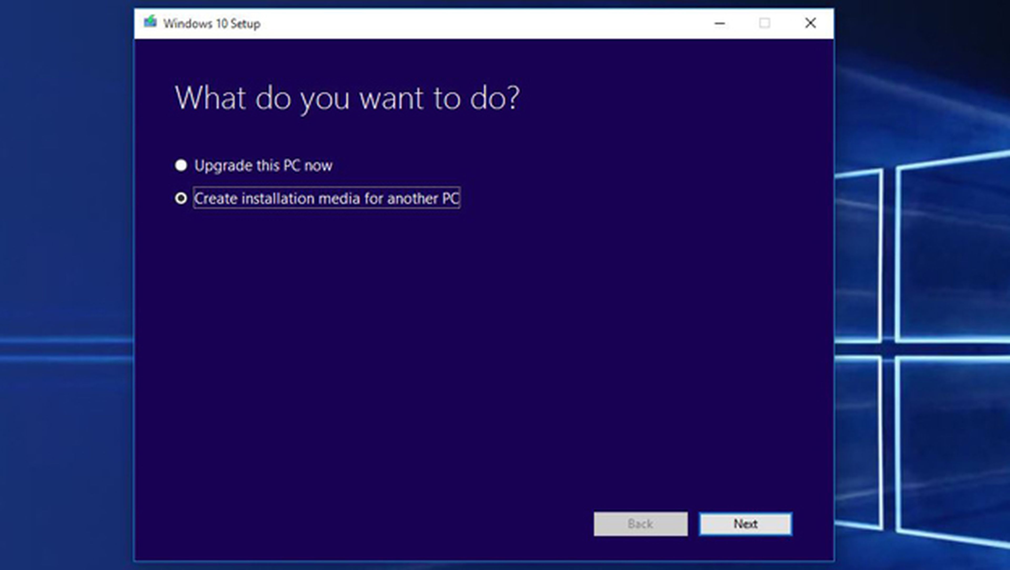 Descargar la ISO de Windows 10
