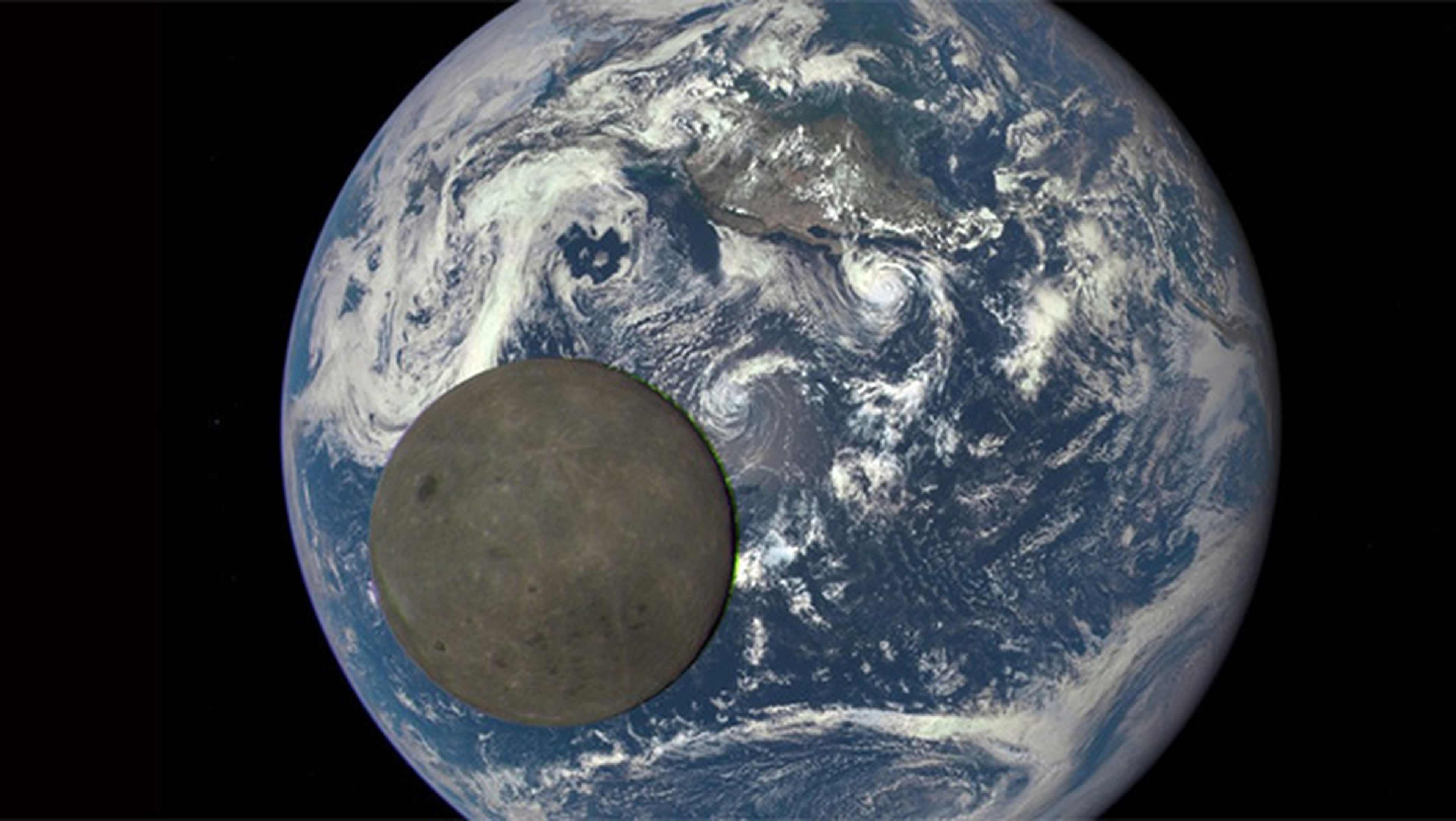 La NASA capta la mejor imagen del lado oscuro de la Luna