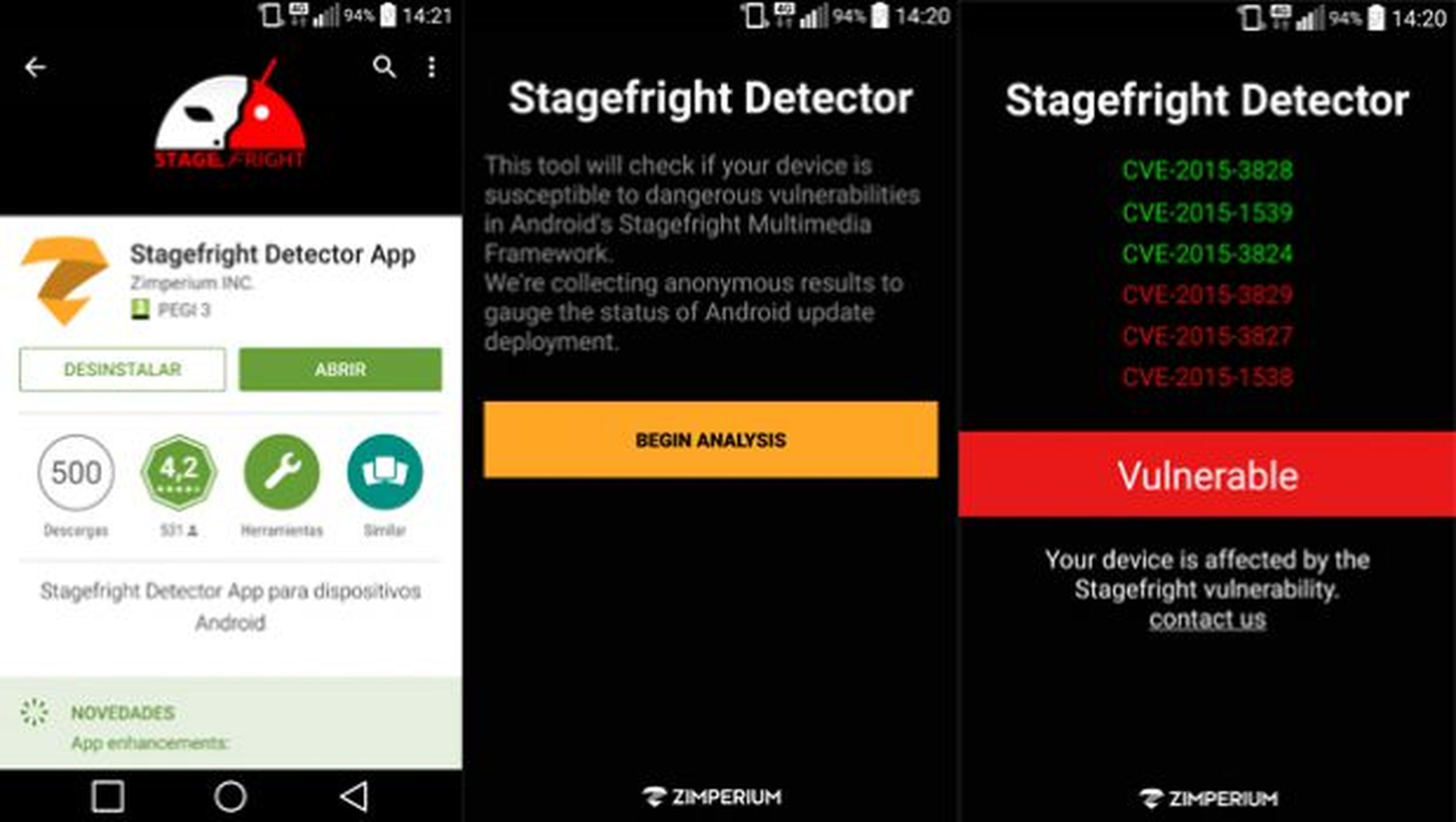 Comprueba si tu móvil Android es vulnerable a Stagefright
