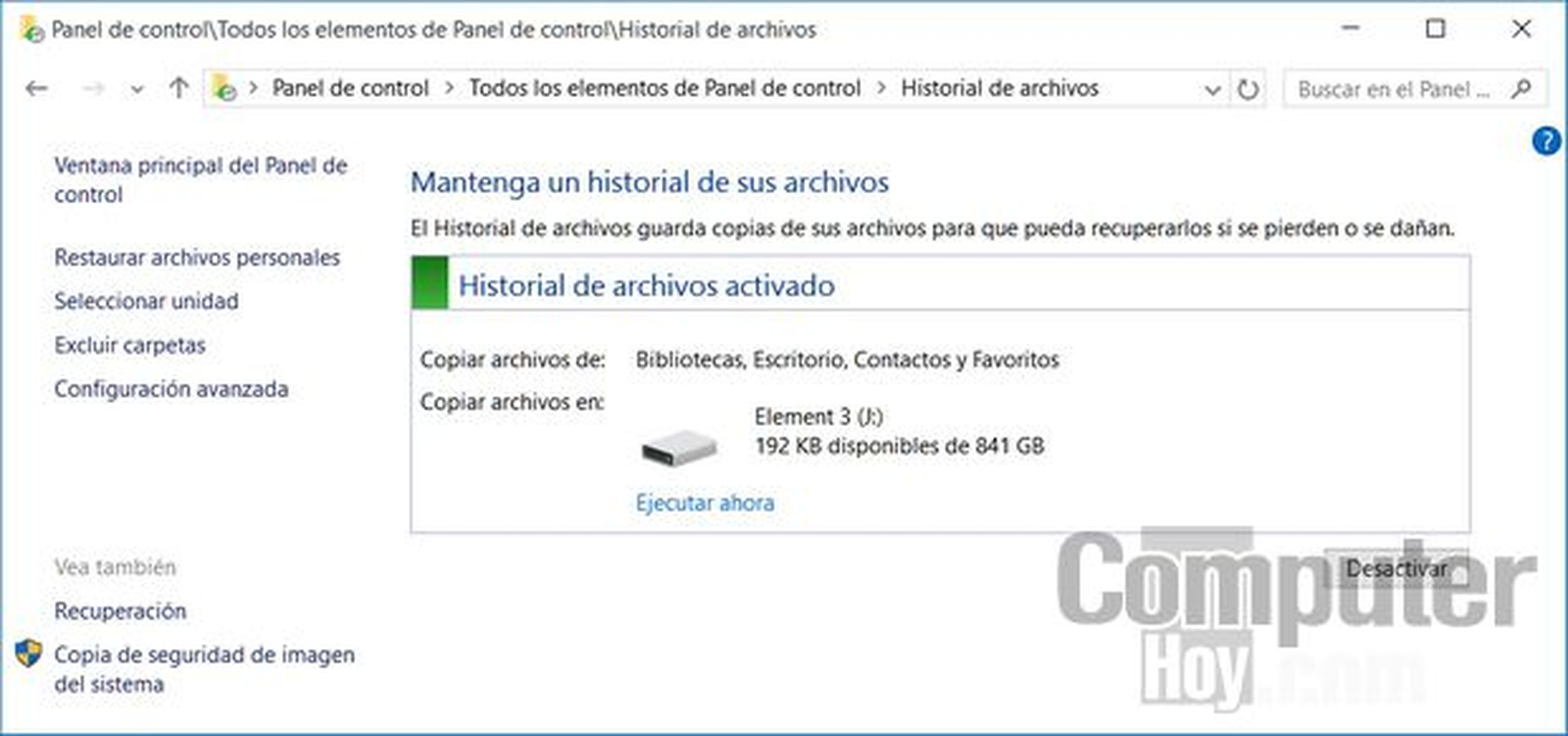 Cómo hacer una copia de seguridad o backup de tu PC en Windows 10