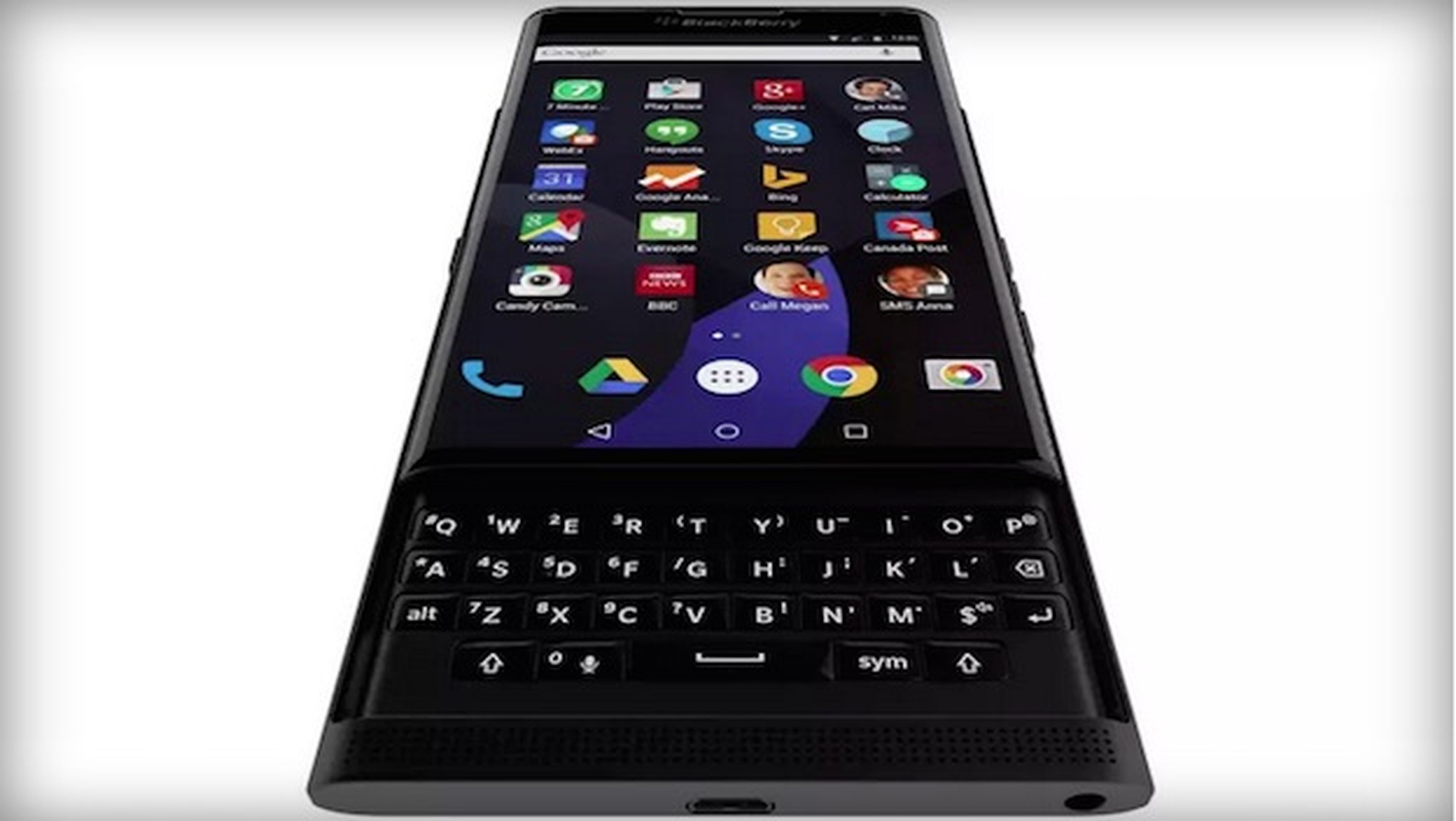 Un gif del nuevo BlackBerry Venice con Android