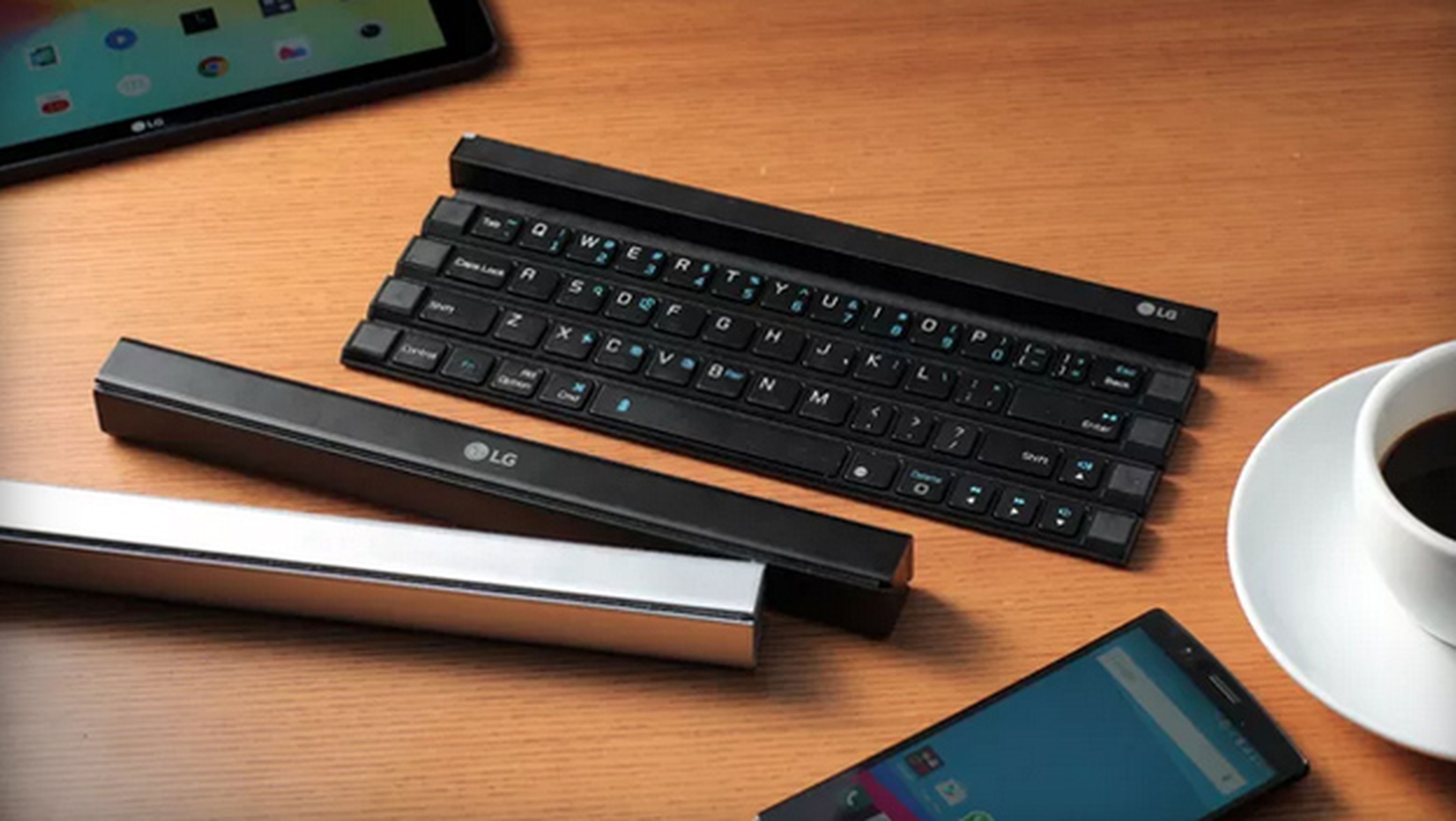 LG Rolly teclado inalámbrico plegable para móvil y tablet