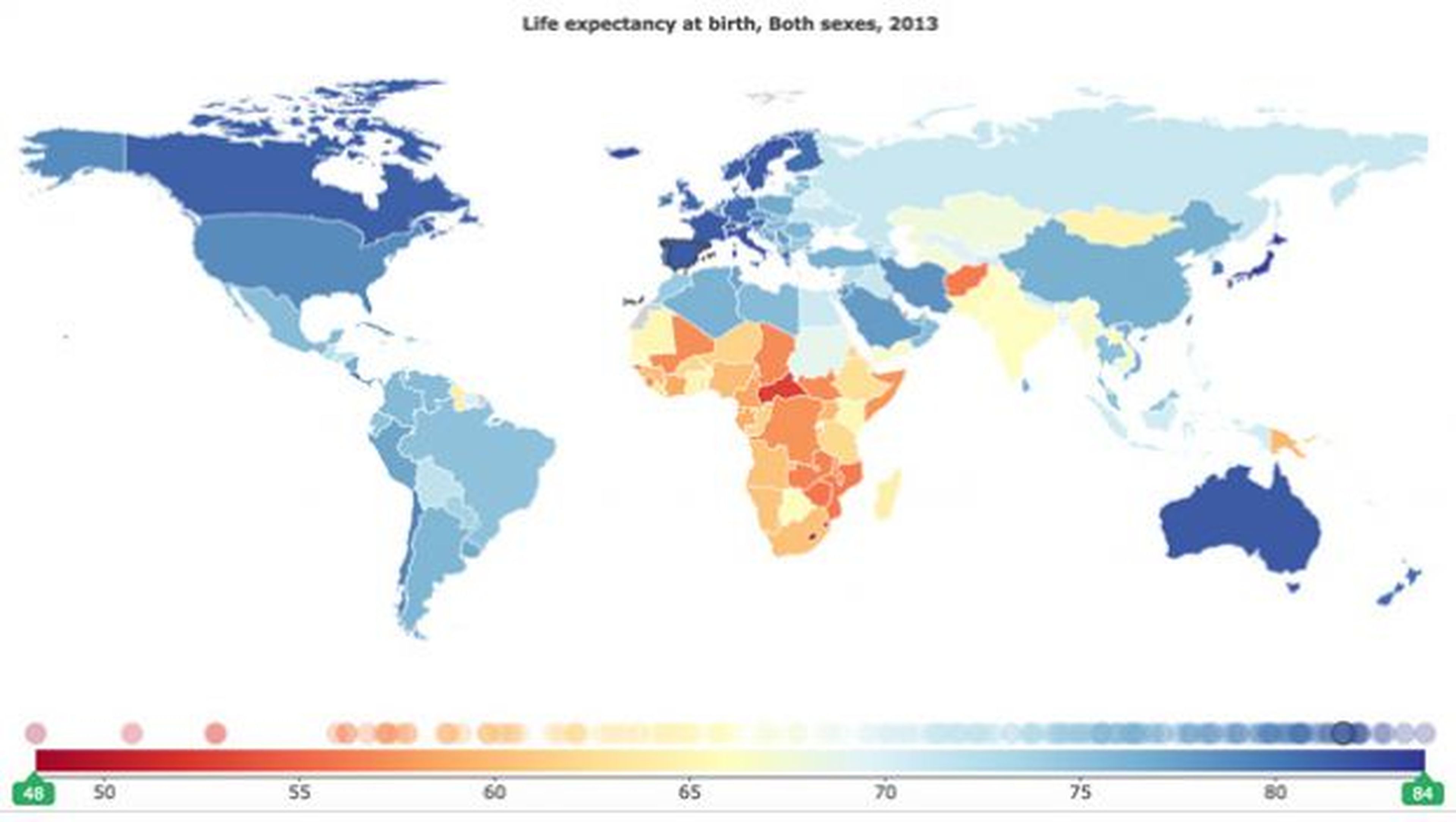 Aumenta la esperanza de vida mundial, pero empeora la salud