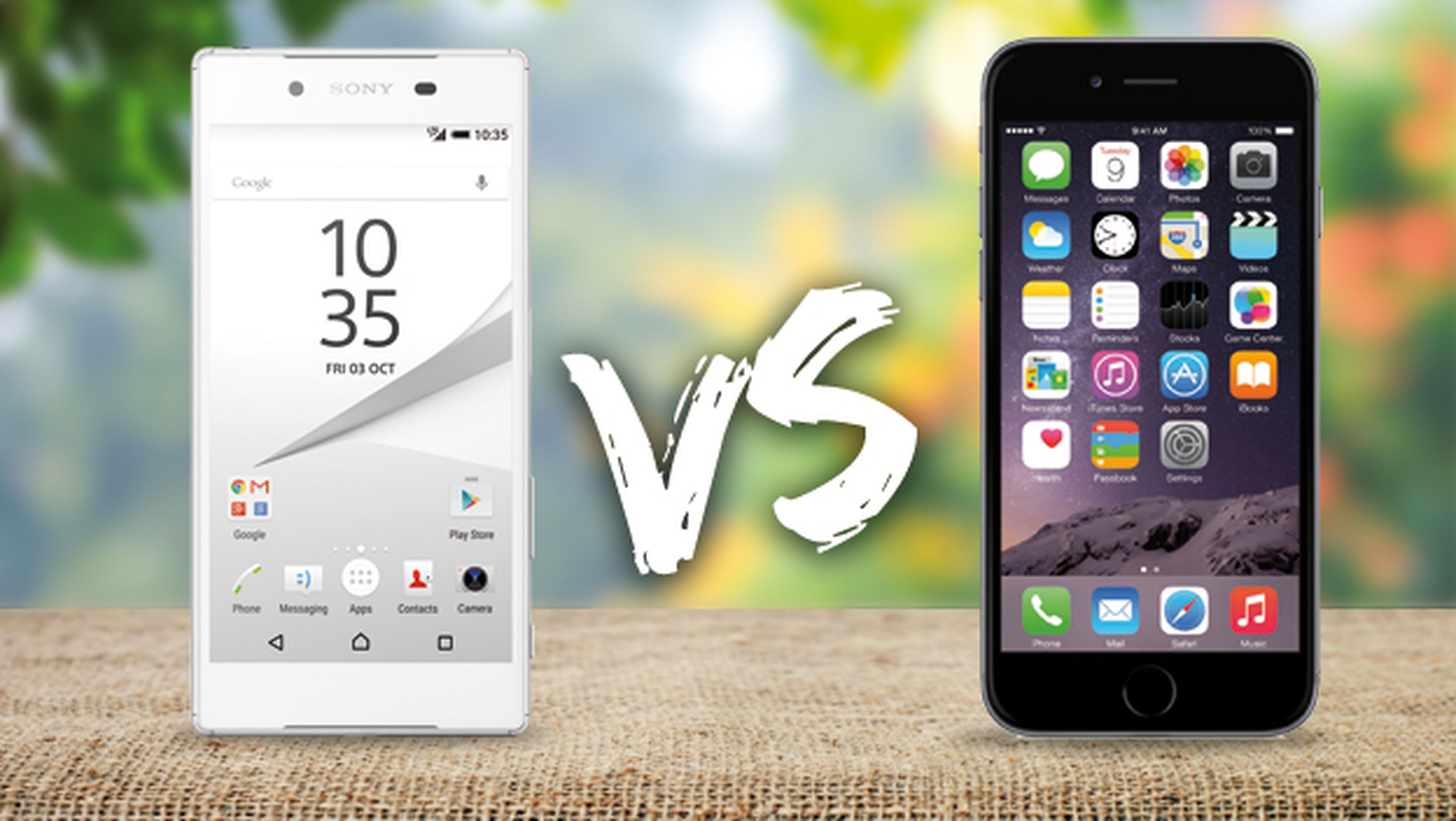 Sony Xperia Z5 vs iPhone 6 comparativa caracteristicas precio comprar