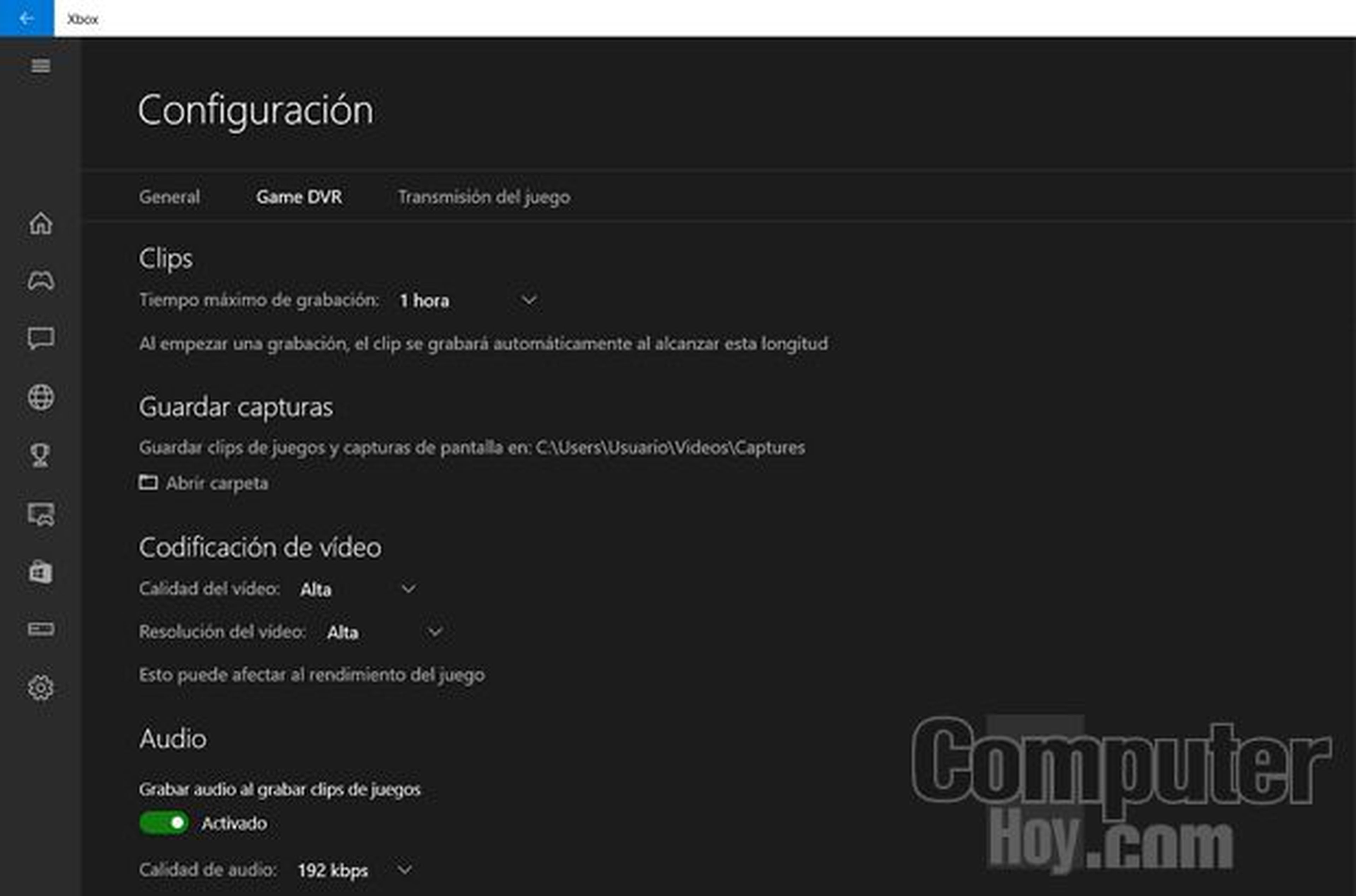 Cómo grabar vídeos de juegos y programas en Windows 10
