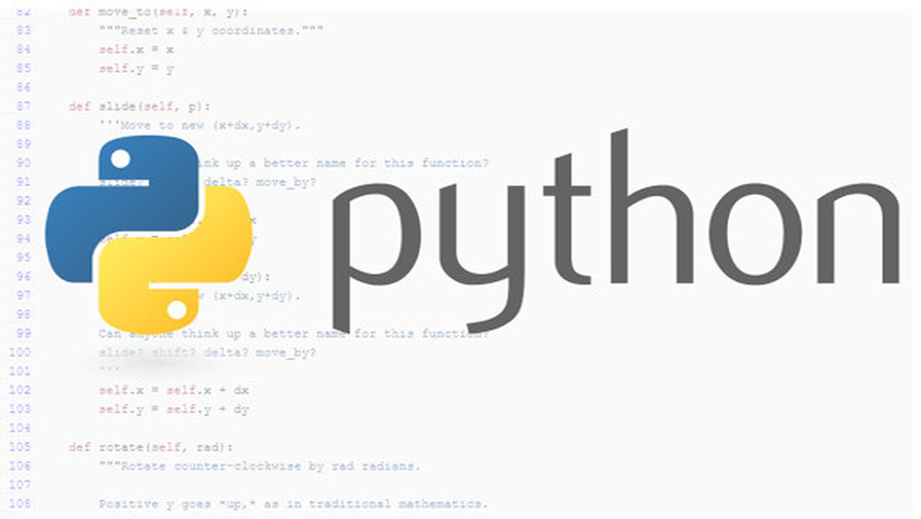 Todo el lenguaje de programación Python condensado en una imagen