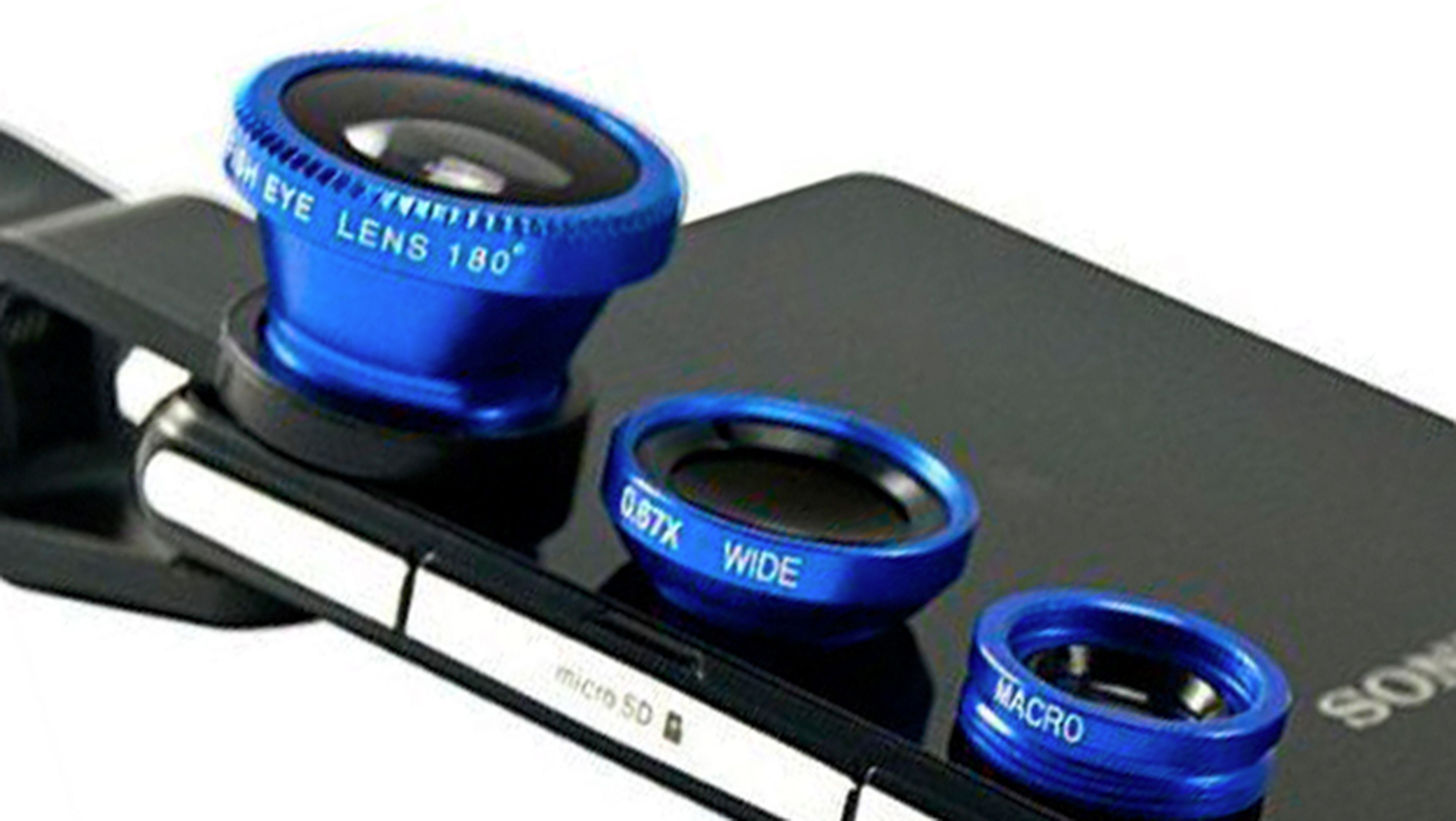 Lentes intercambiables para smartphone