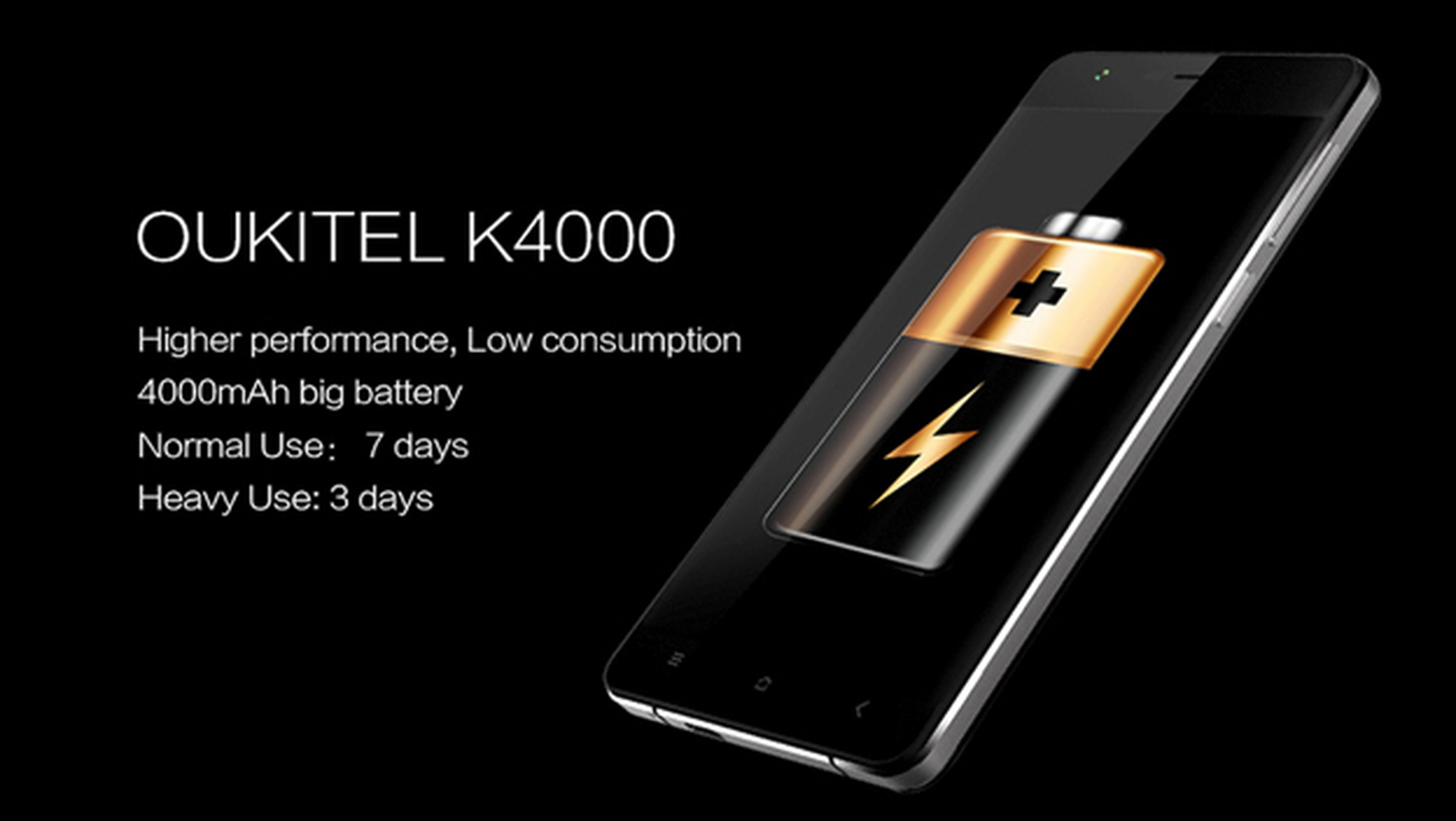 Oukitel K4000, smartphone chino a toda prueba con batería de larga duración