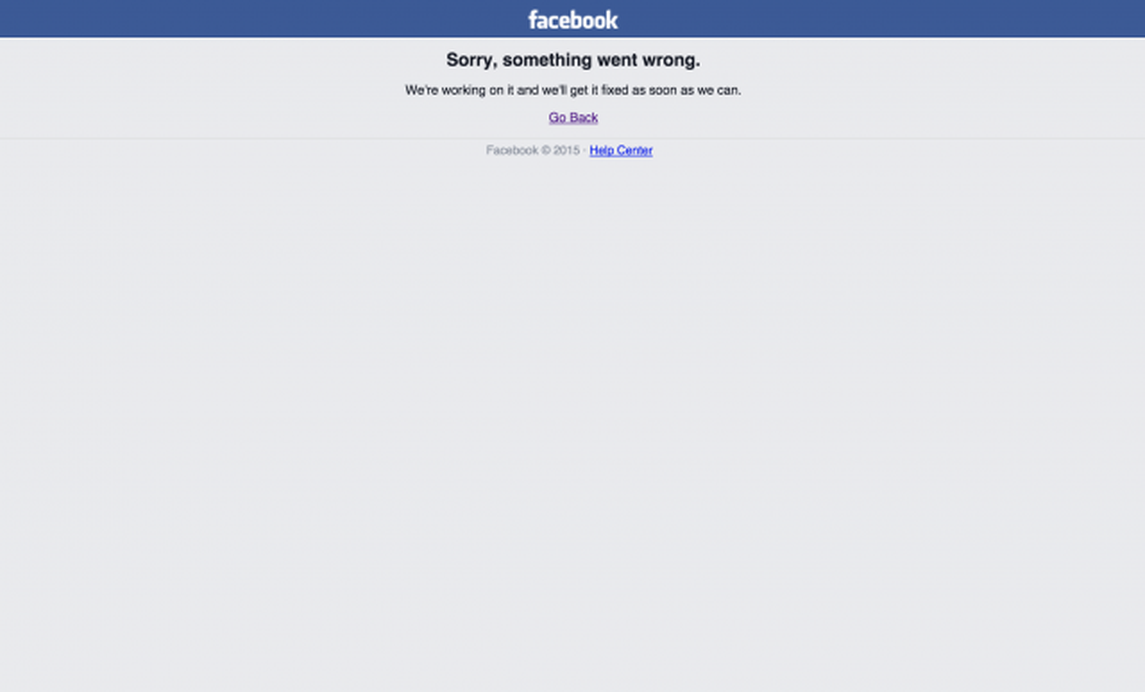 Facebook se cae por tercera vez
