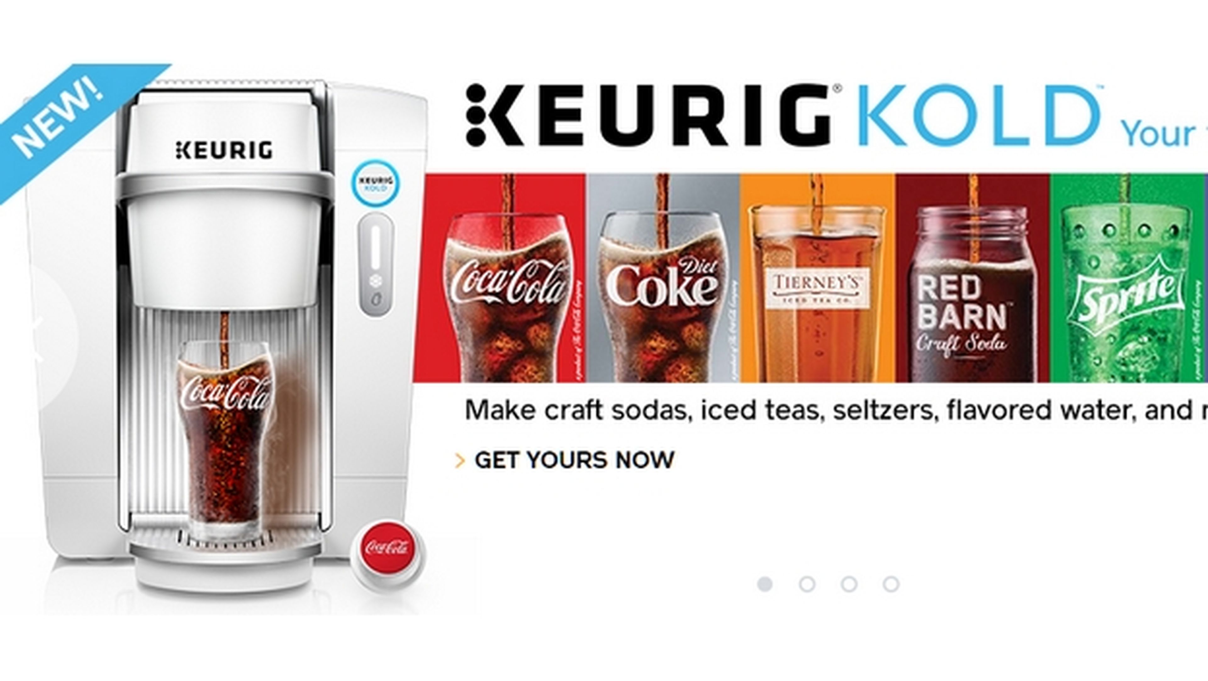 Ya puedes fabricar auténtica Coca Cola en tu casa con Keurig Kold