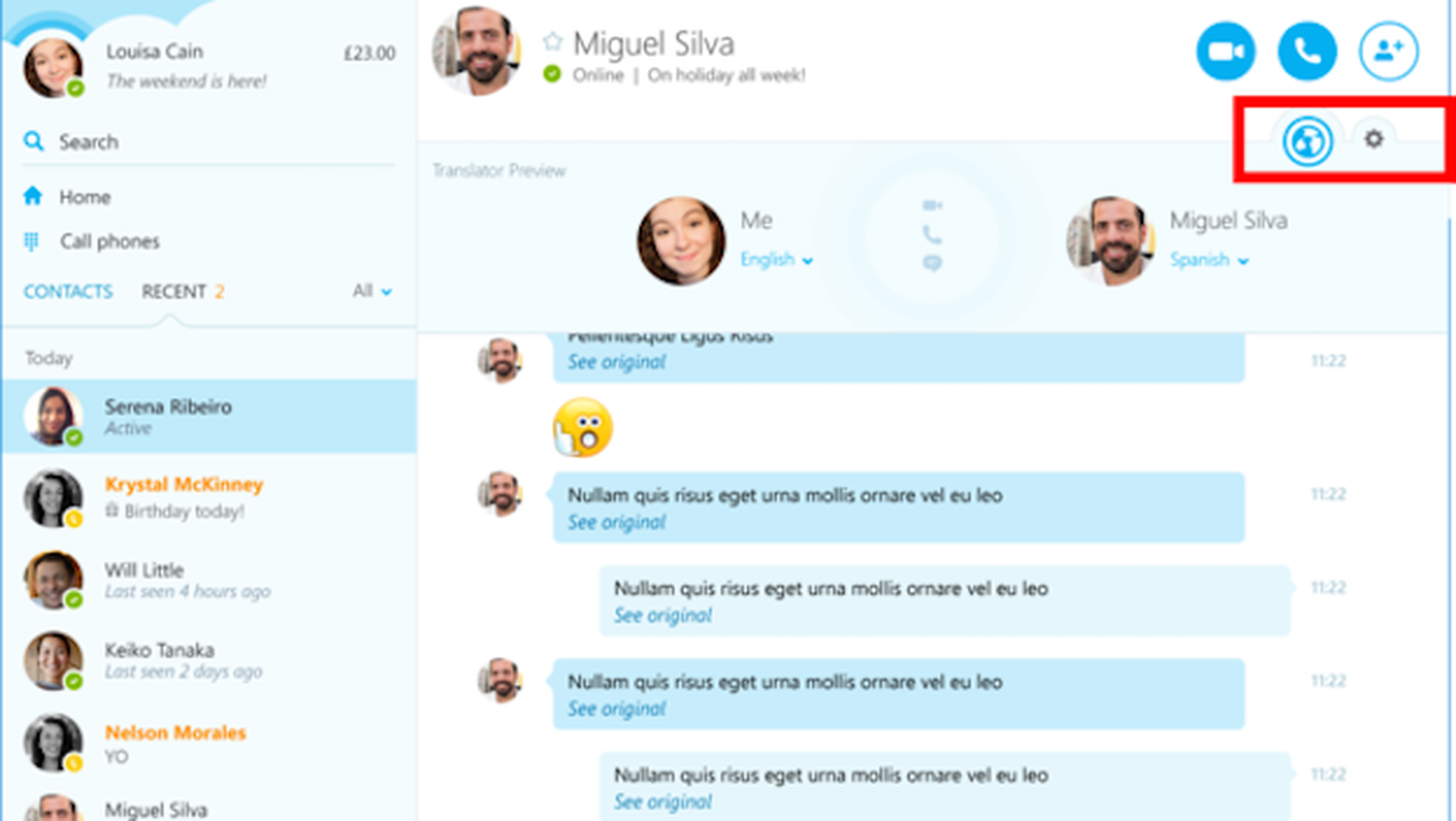 Ya llega el traductor simultáneo de Skype